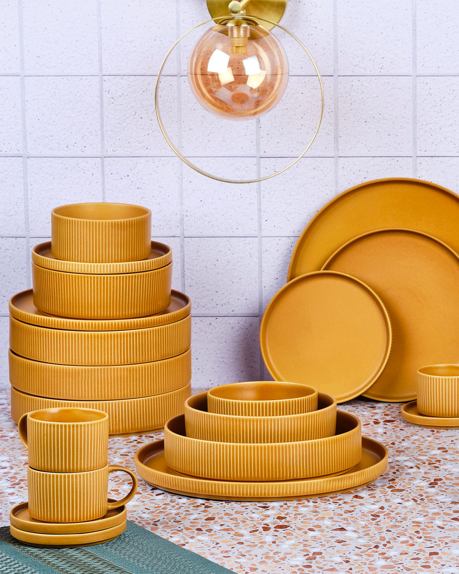 Set 3 piatti da portata in grès Scandi