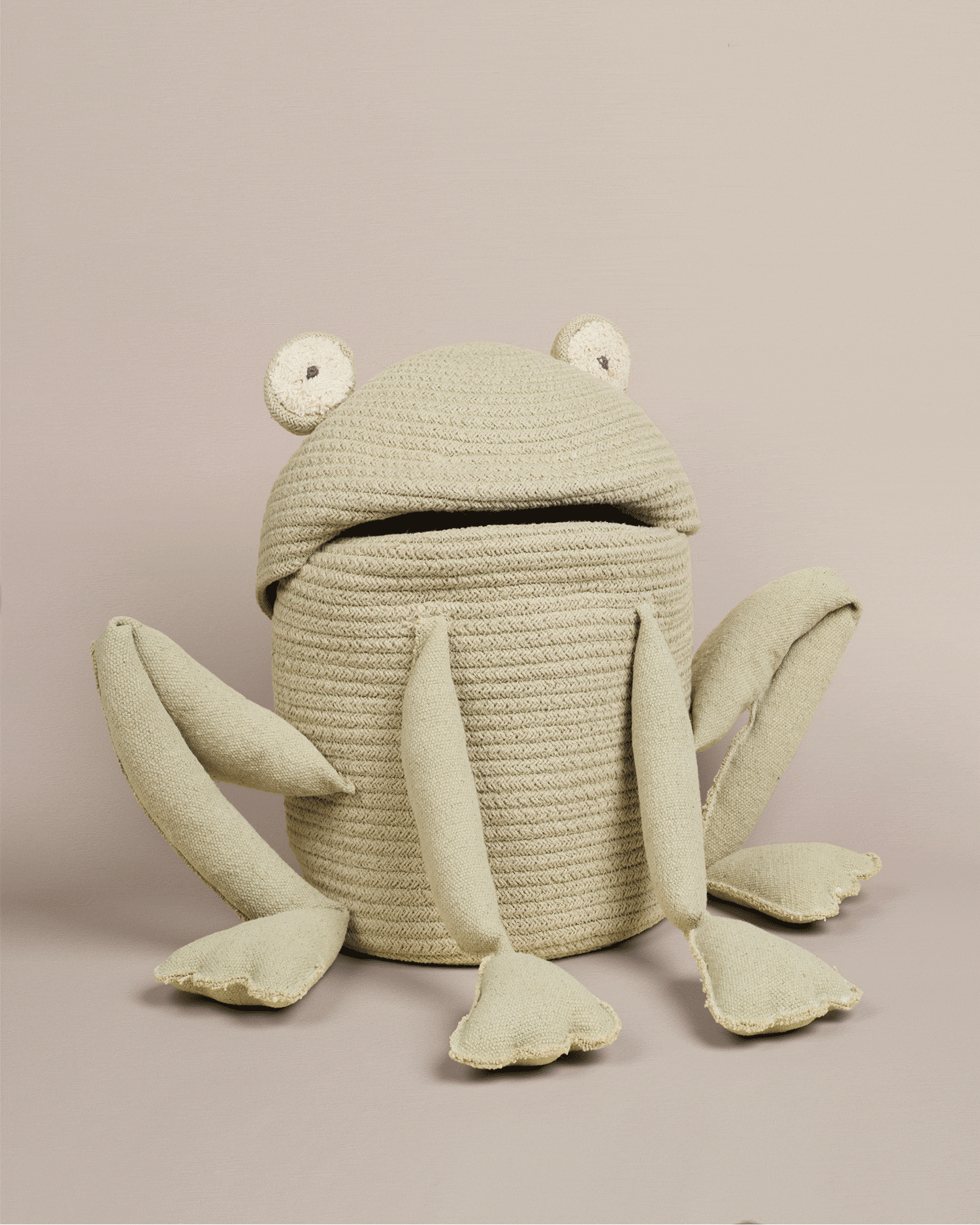 Cesto con coperchio realizzato a mano Fred the Frog