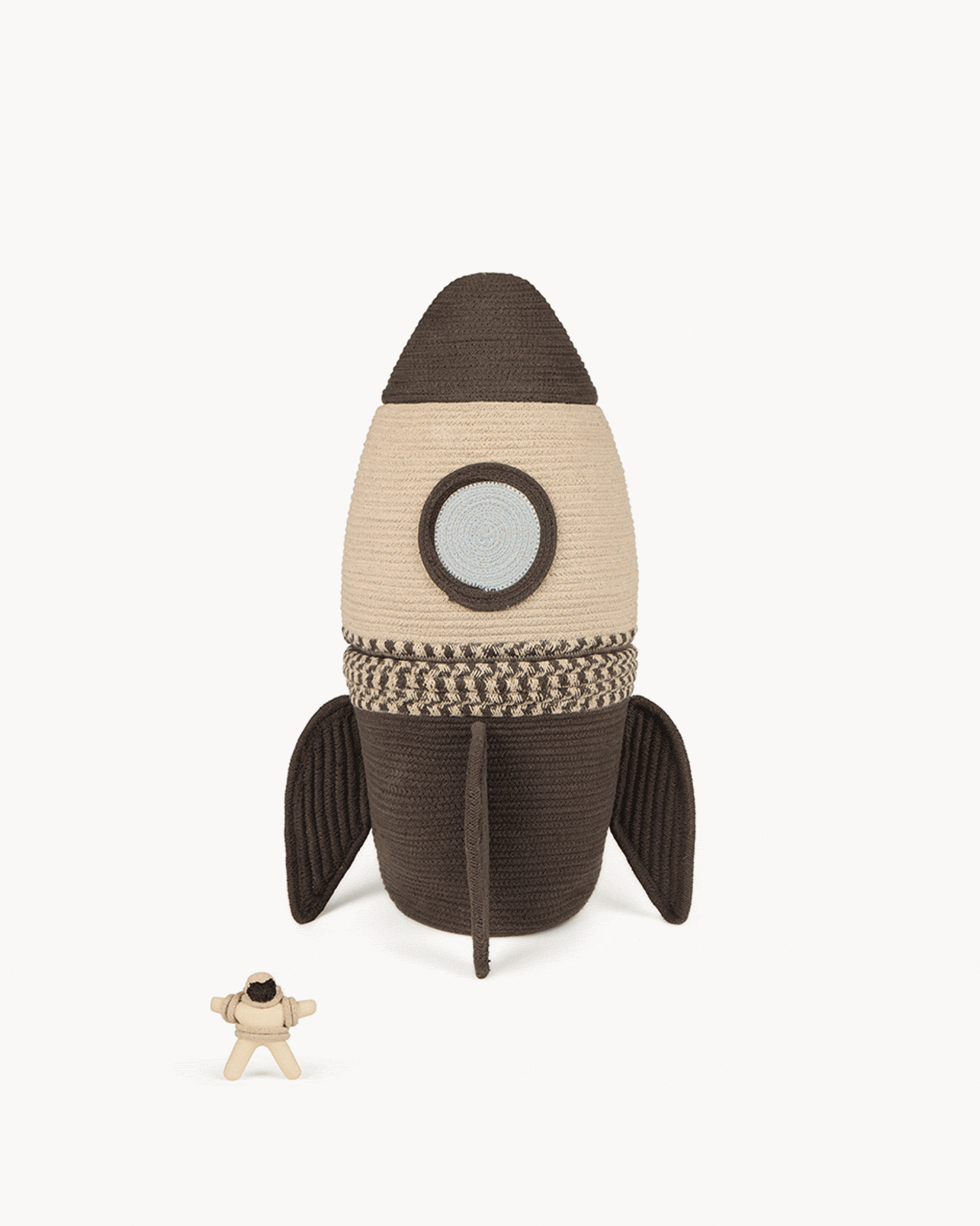 Cesto grande con coperchio realizzato a mano Giant Rocket