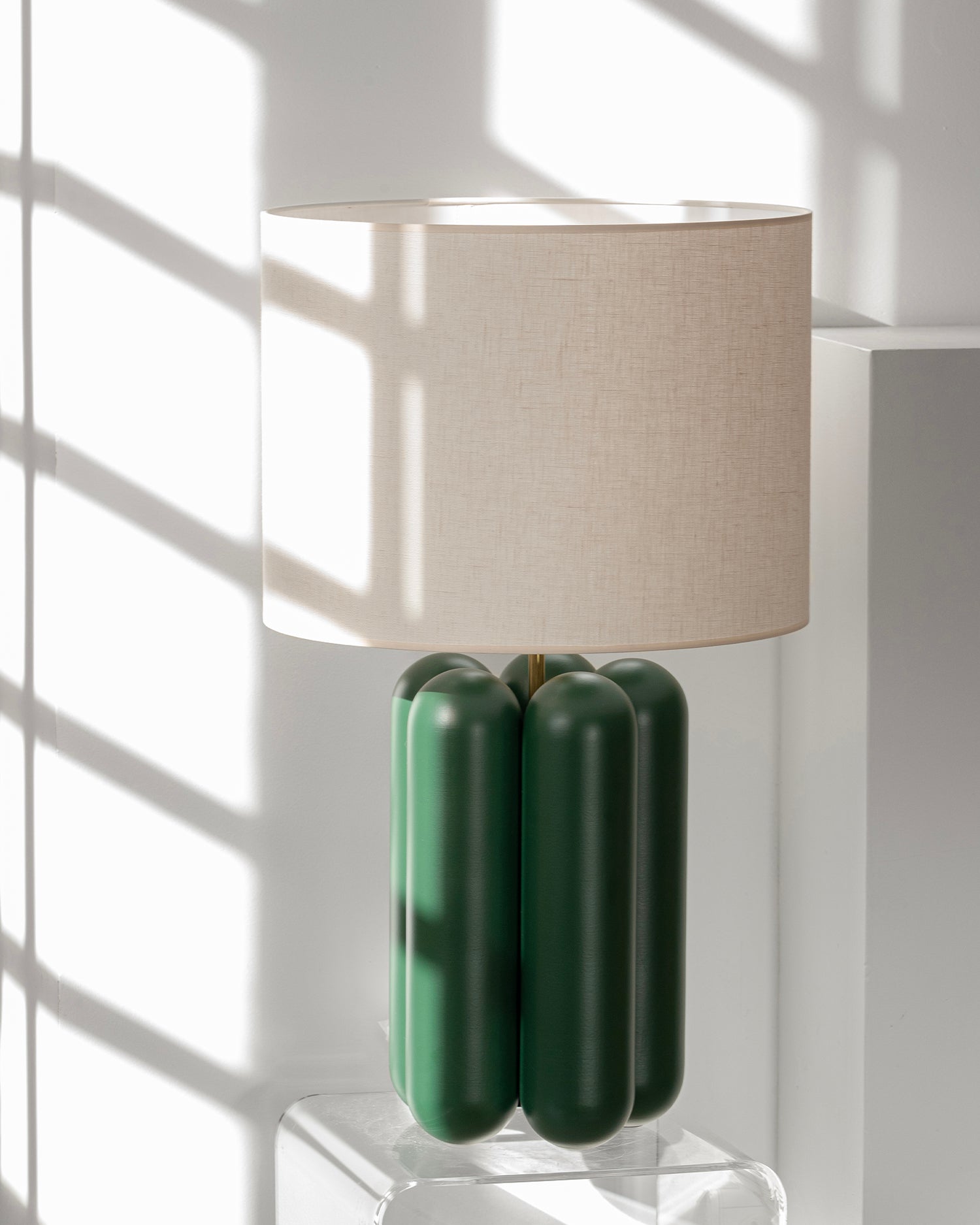 Lampada in legno con paralume La Grande Charlotte