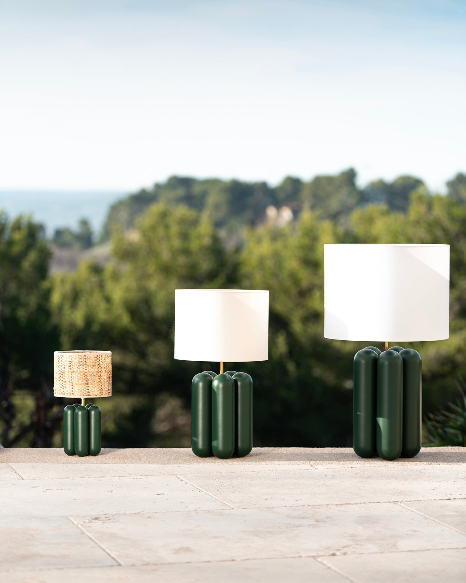 Lampada in legno con paralume La Petite Charlotte