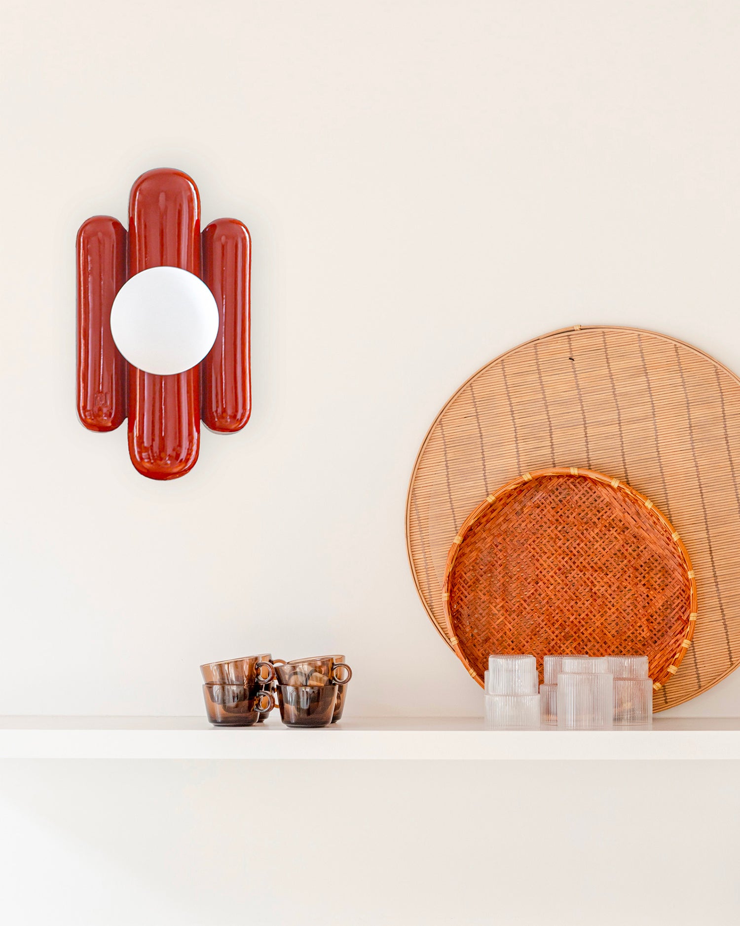 Lampada da parete in ceramica Madeleine