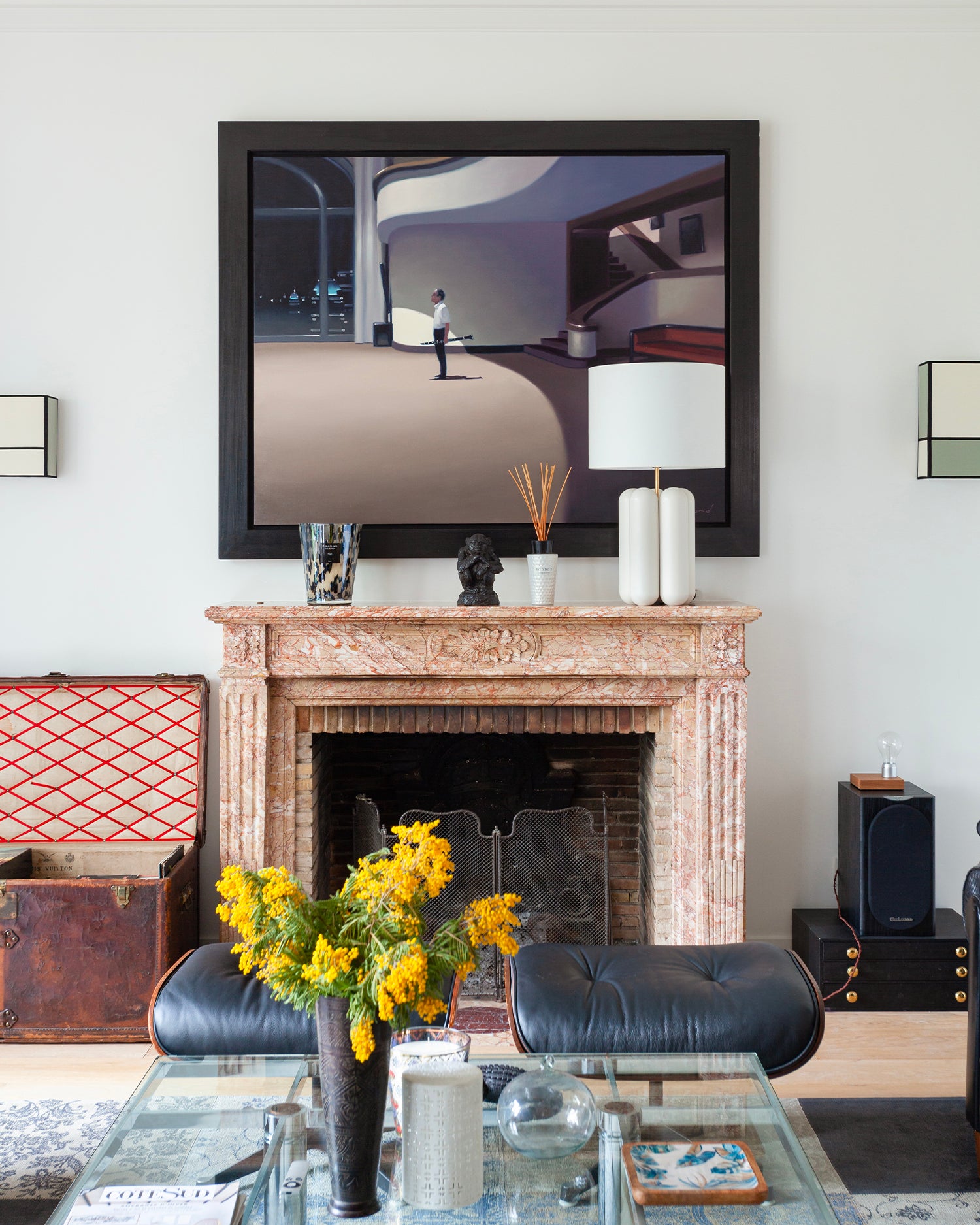 Lampada in legno con paralume La Grande Charlotte