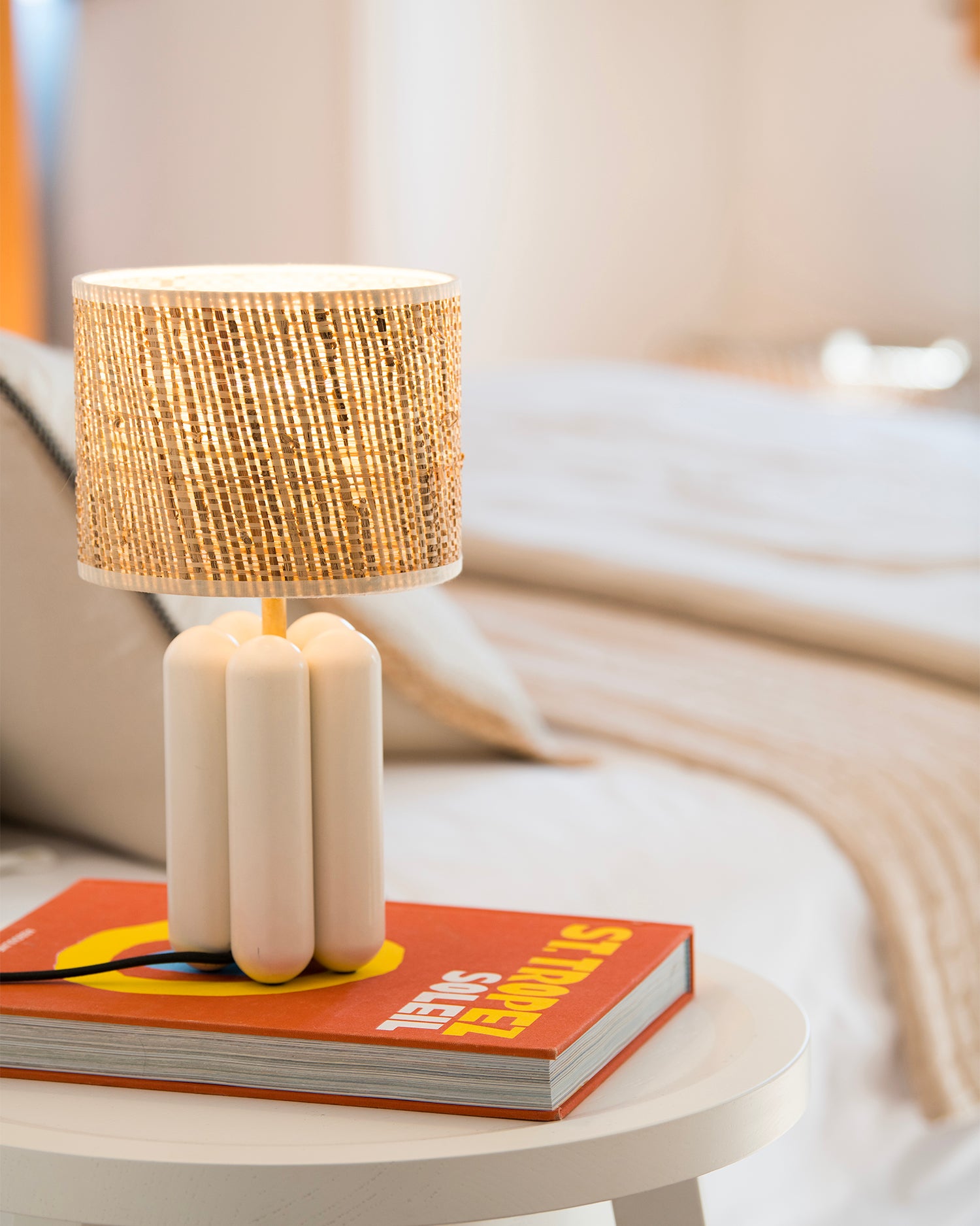 Lampada in legno con paralume La Petite Charlotte