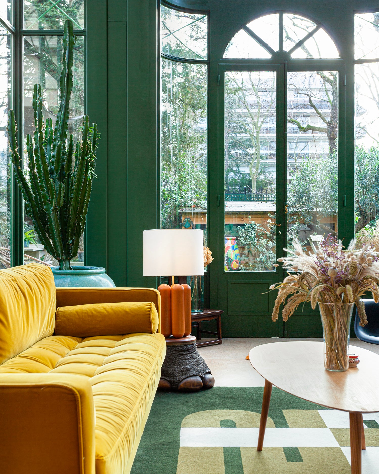 Lampada in legno con paralume La Grande Charlotte