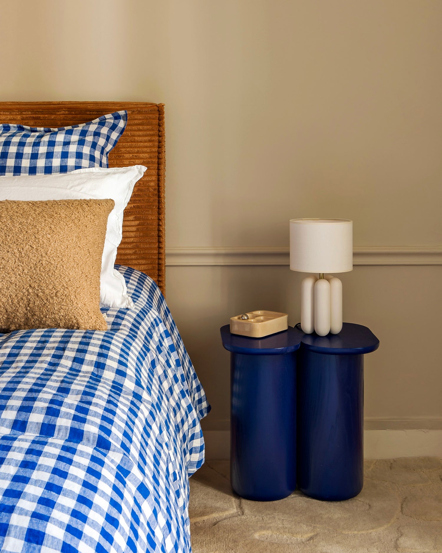 Lampada in legno con paralume La Petite Charlotte