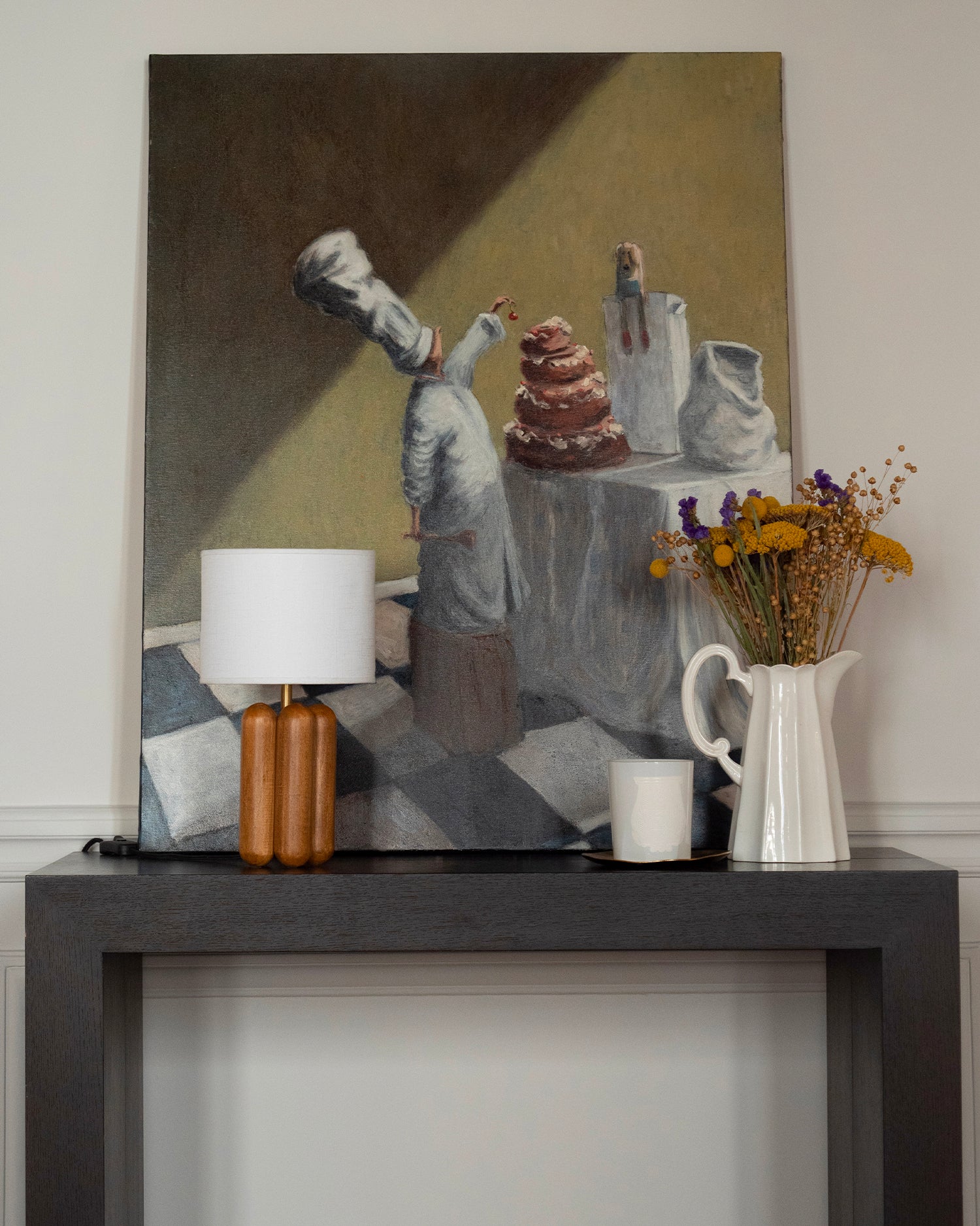 Lampada in legno con paralume La Petite Charlotte