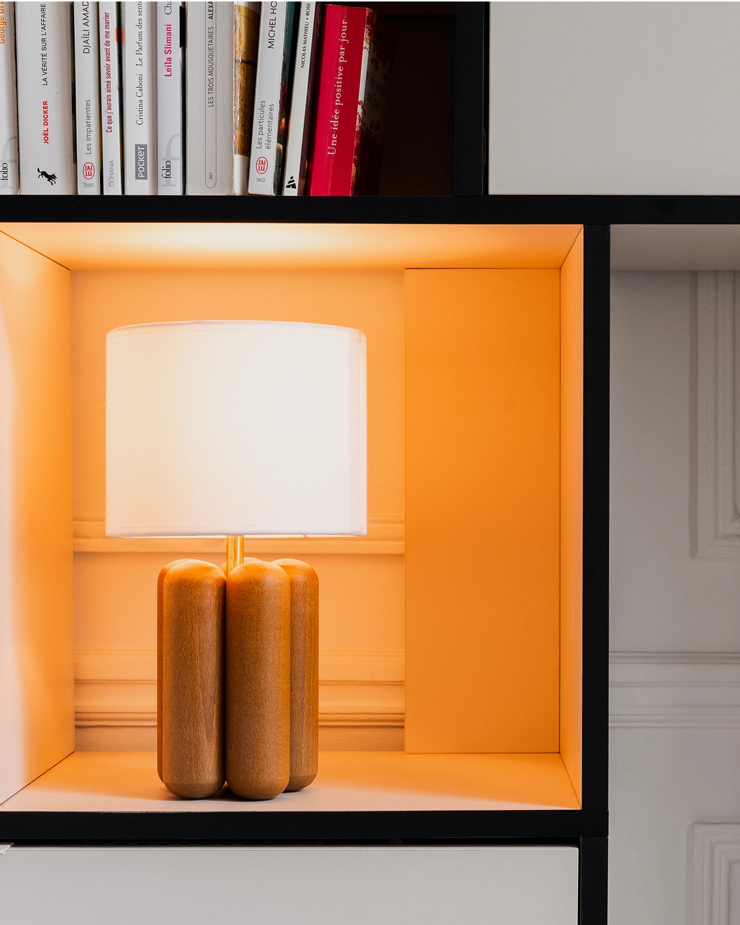 Lampada in legno con paralume La Petite Charlotte