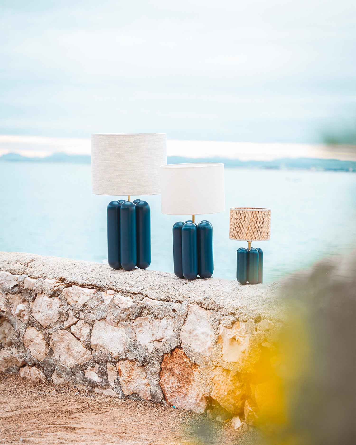 Lampada in legno con paralume La Petite Charlotte