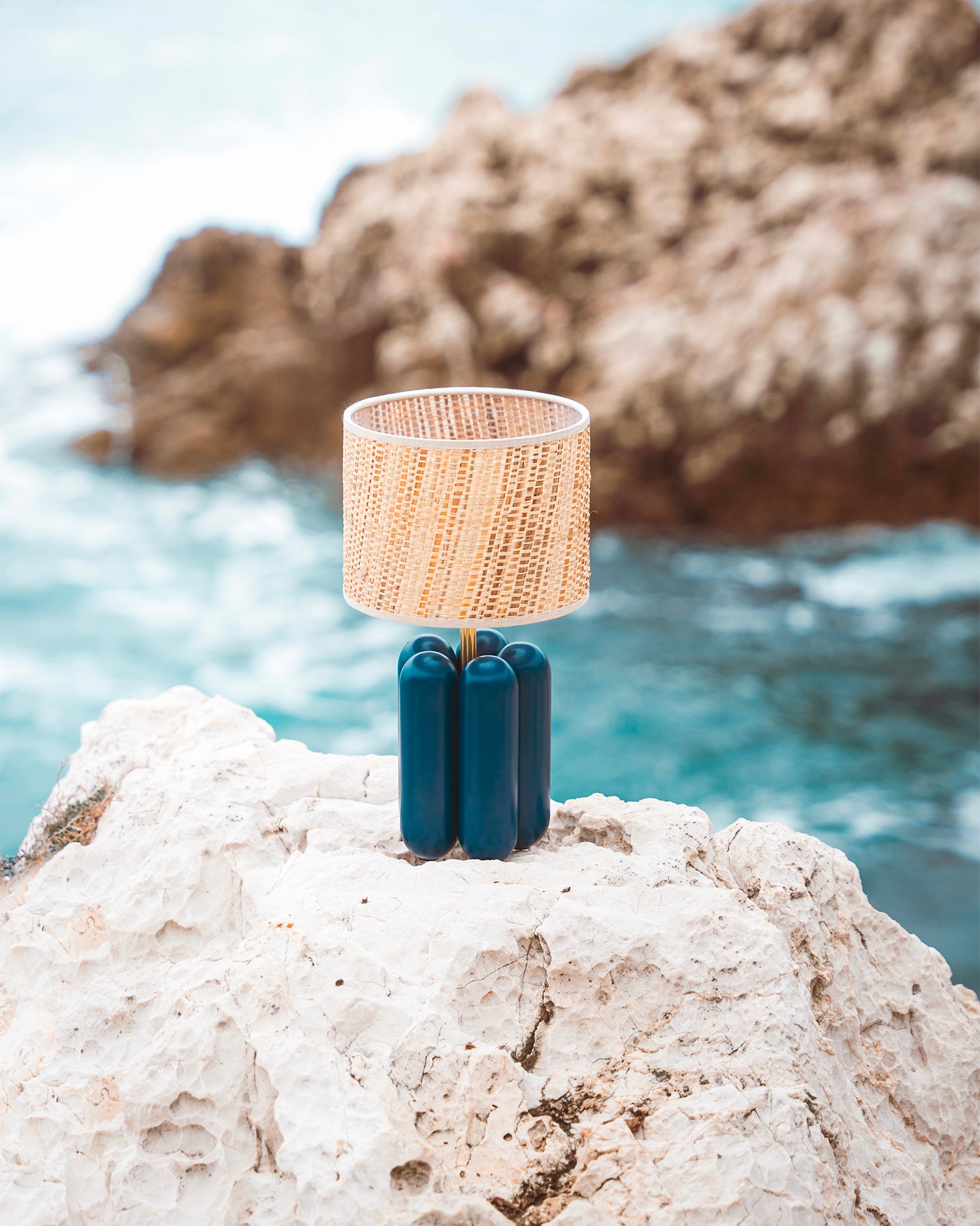 Lampada in legno con paralume La Petite Charlotte