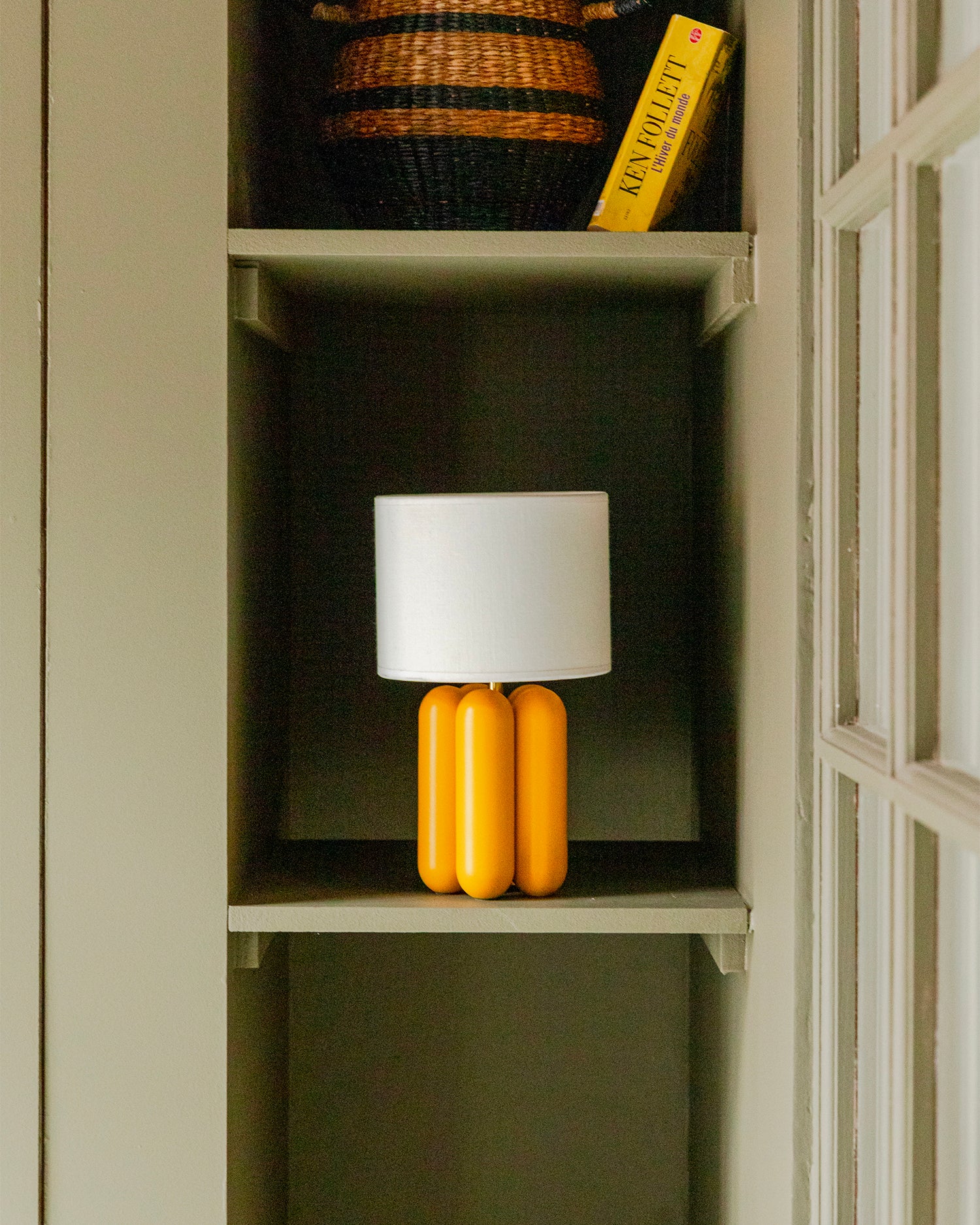 Lampada in legno con paralume La Petite Charlotte