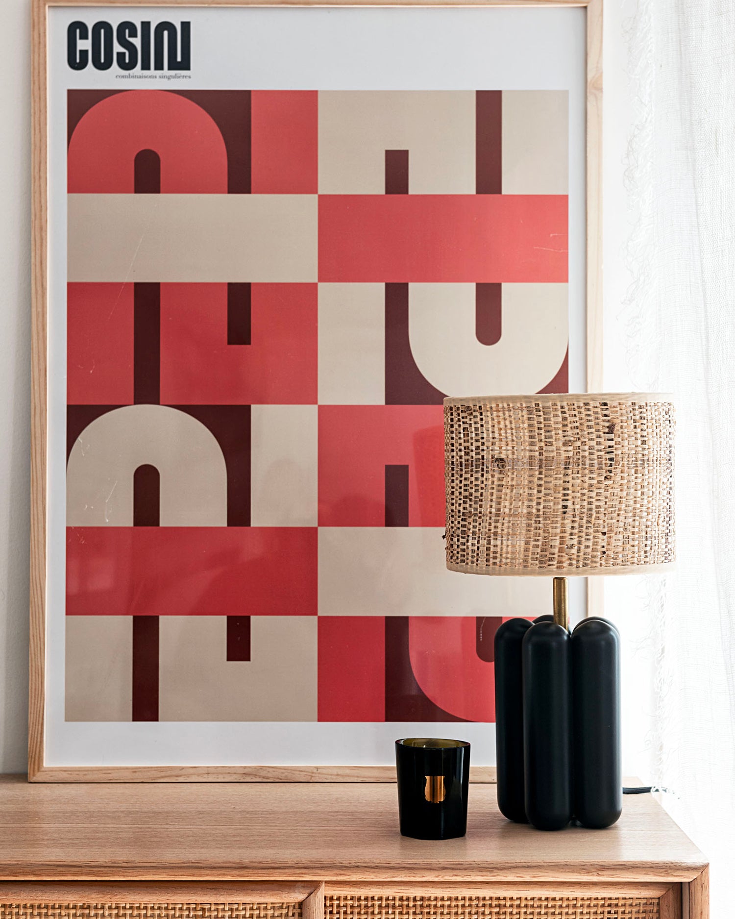 Lampada in legno con paralume La Petite Charlotte