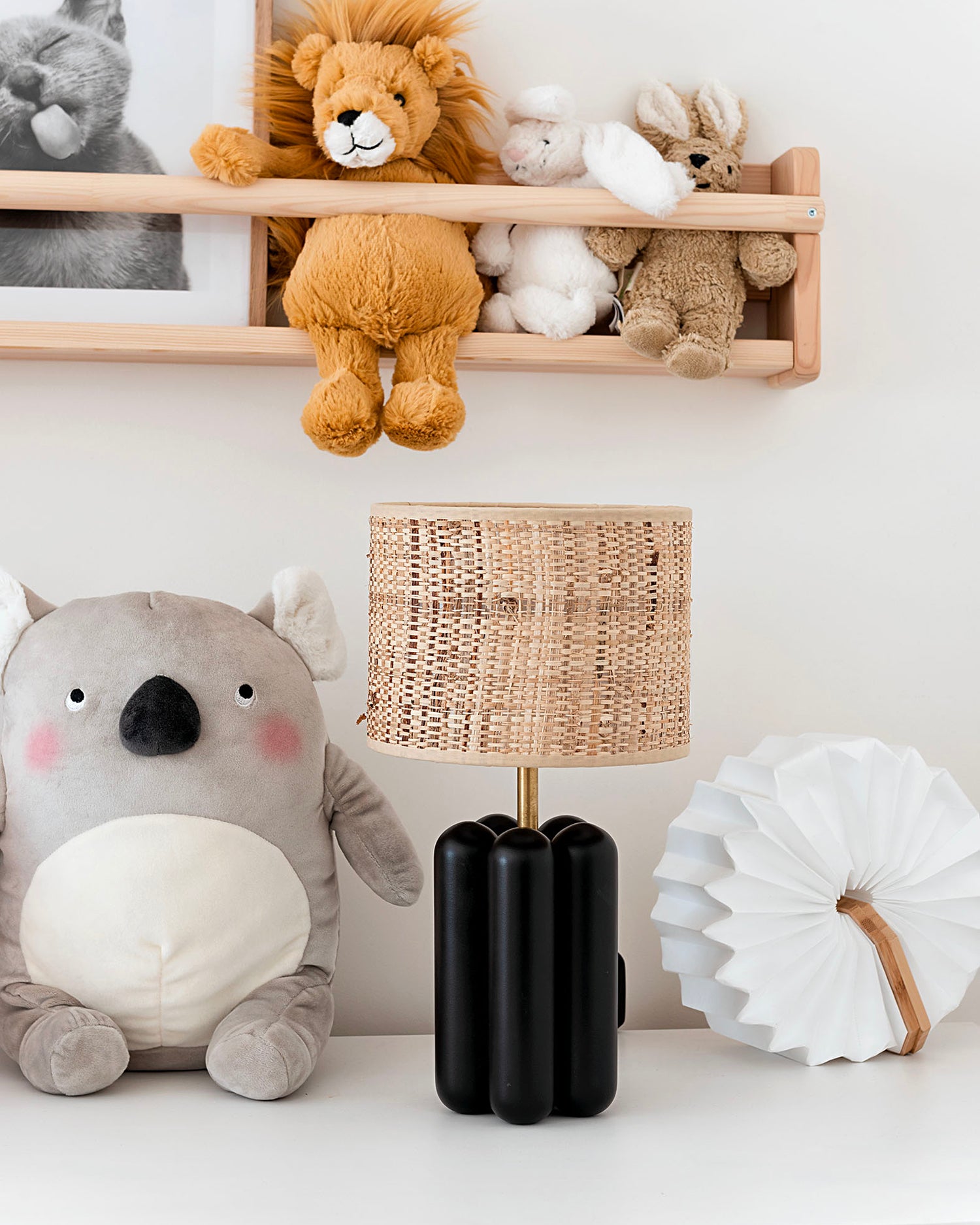 Lampada in legno con paralume La Petite Charlotte