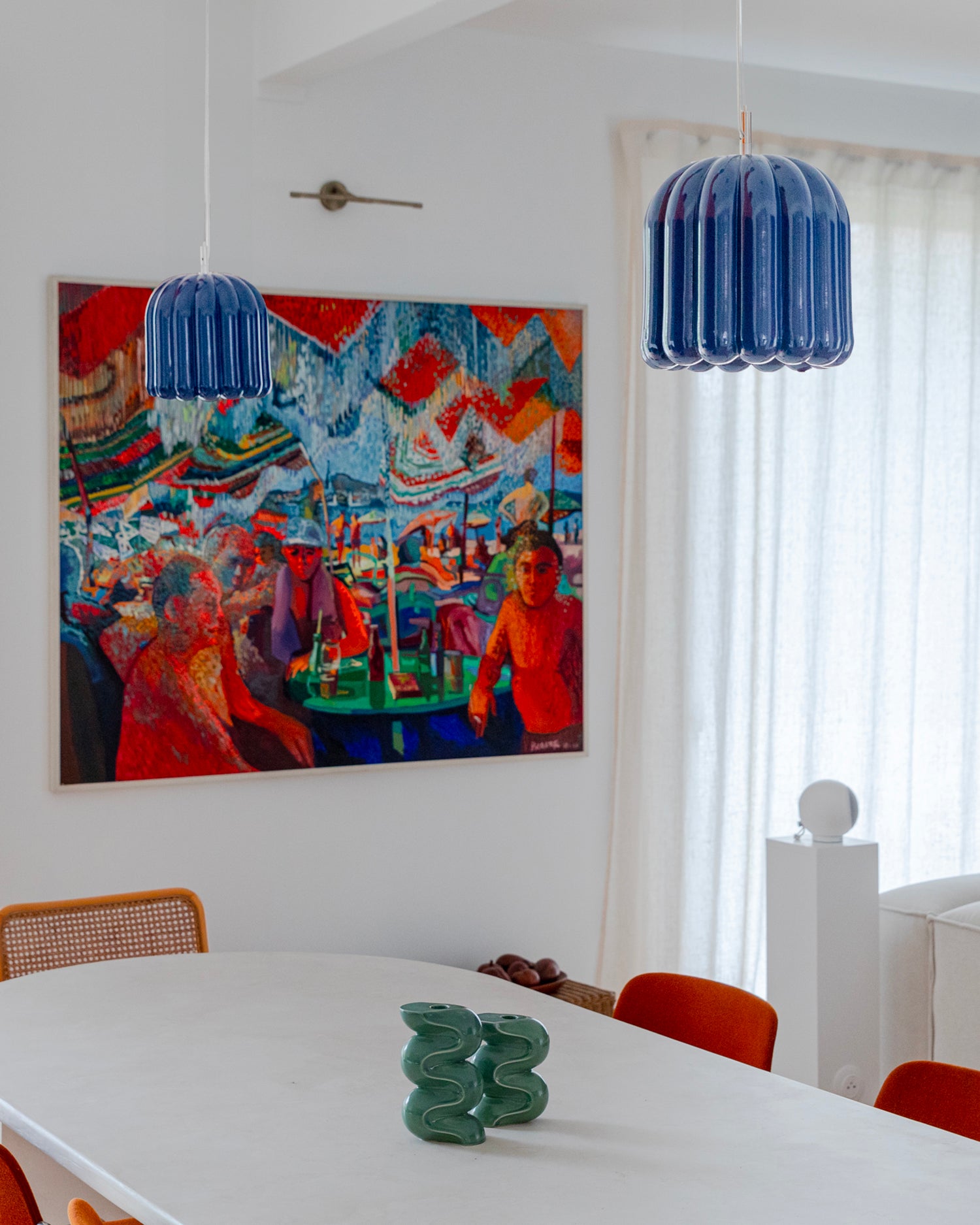 Set 2 portacandele in ceramica Ganache