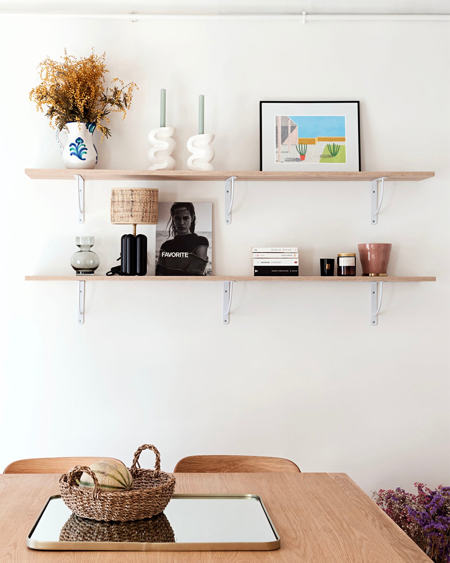 Lampada in legno con paralume La Petite Charlotte