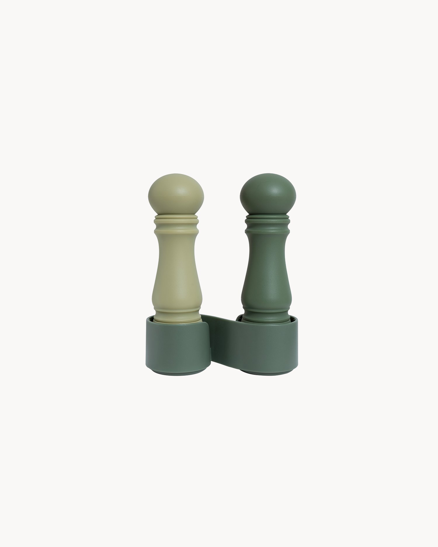 Set 2 macinaspezie da tavolo Mini, salvia e pistacchio