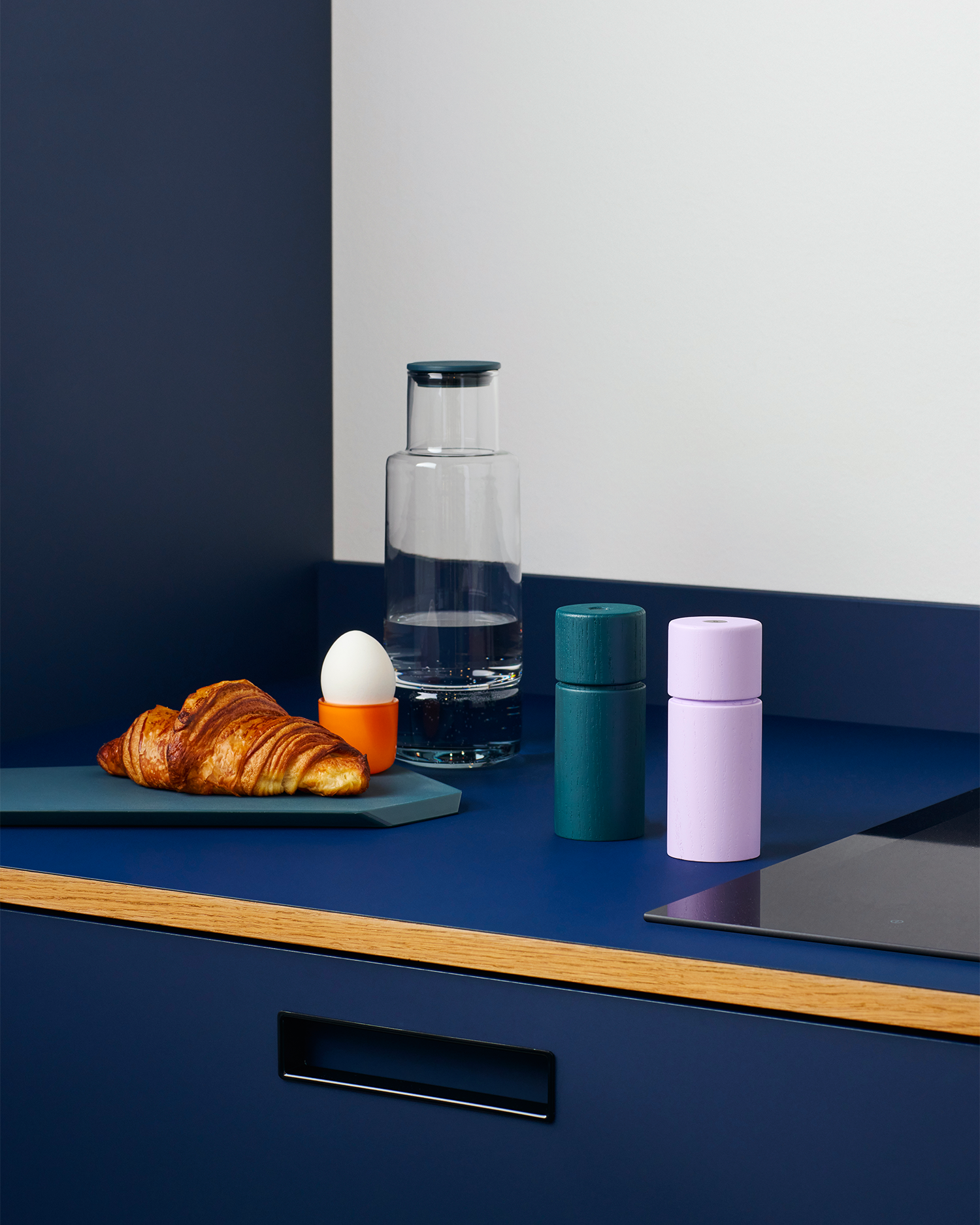 Caraffa in vetro borosilicato Billund, blu