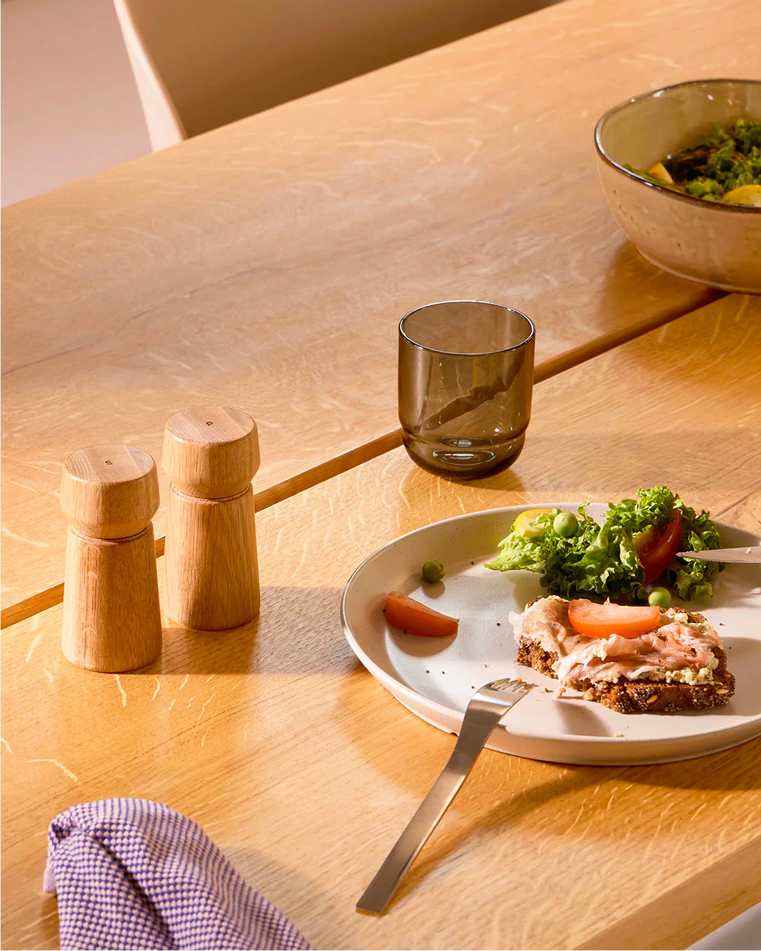 Set 2 macinaspezie in legno di quercia Amsterdam