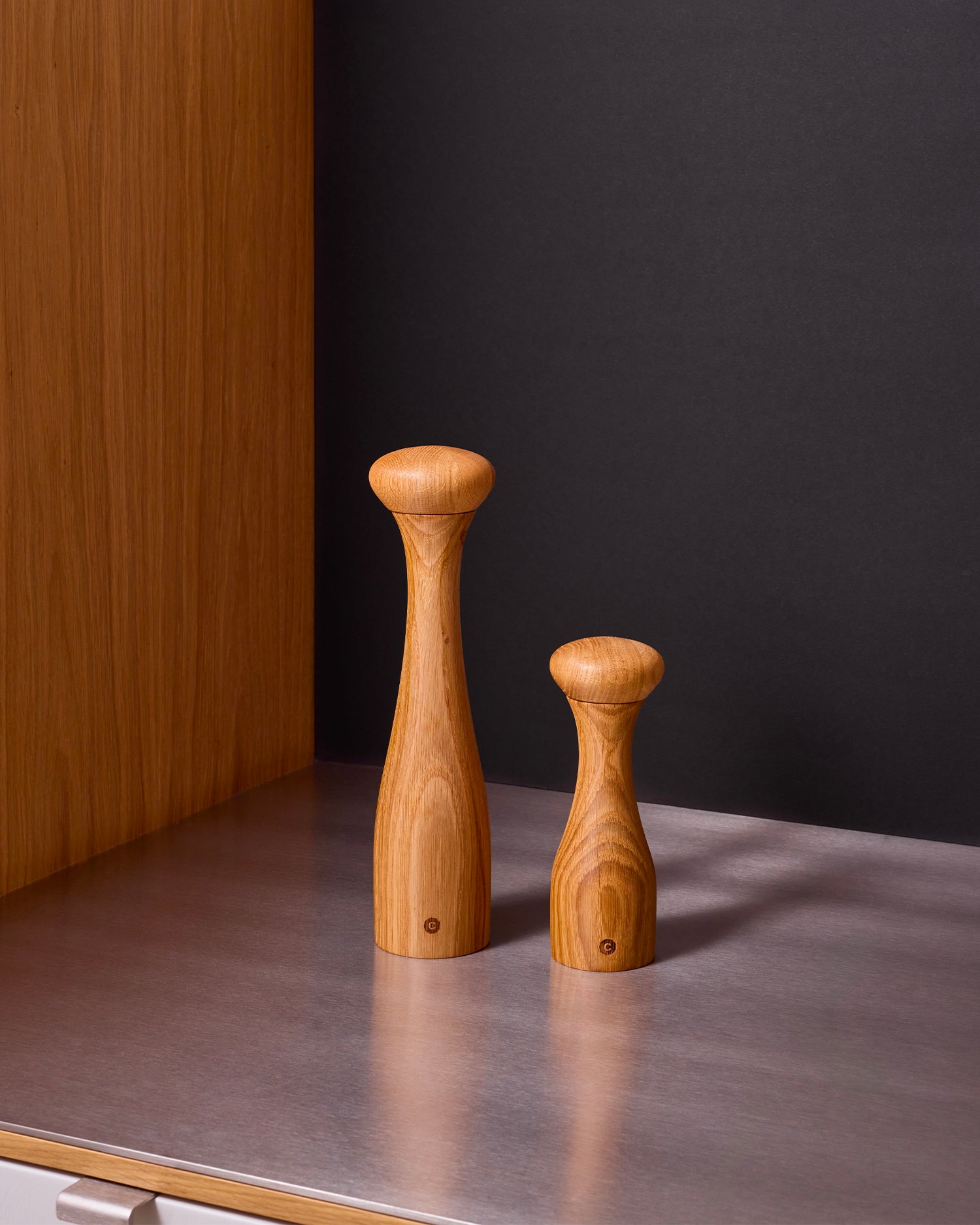 Macinaspezie in legno di rovere Lyon