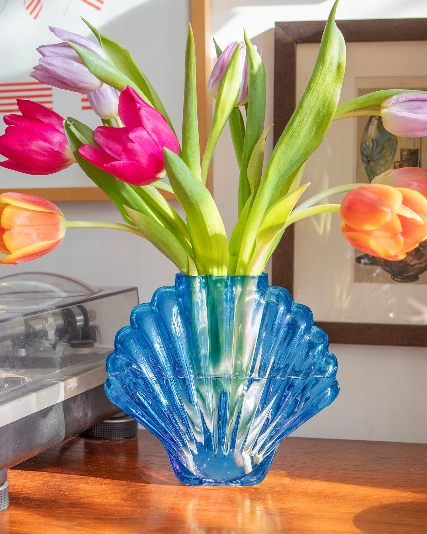 Vaso in vetro fatto a mano Seashell