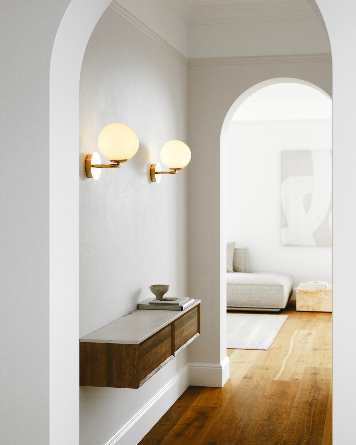 Applique in vetro e ottone Shapes