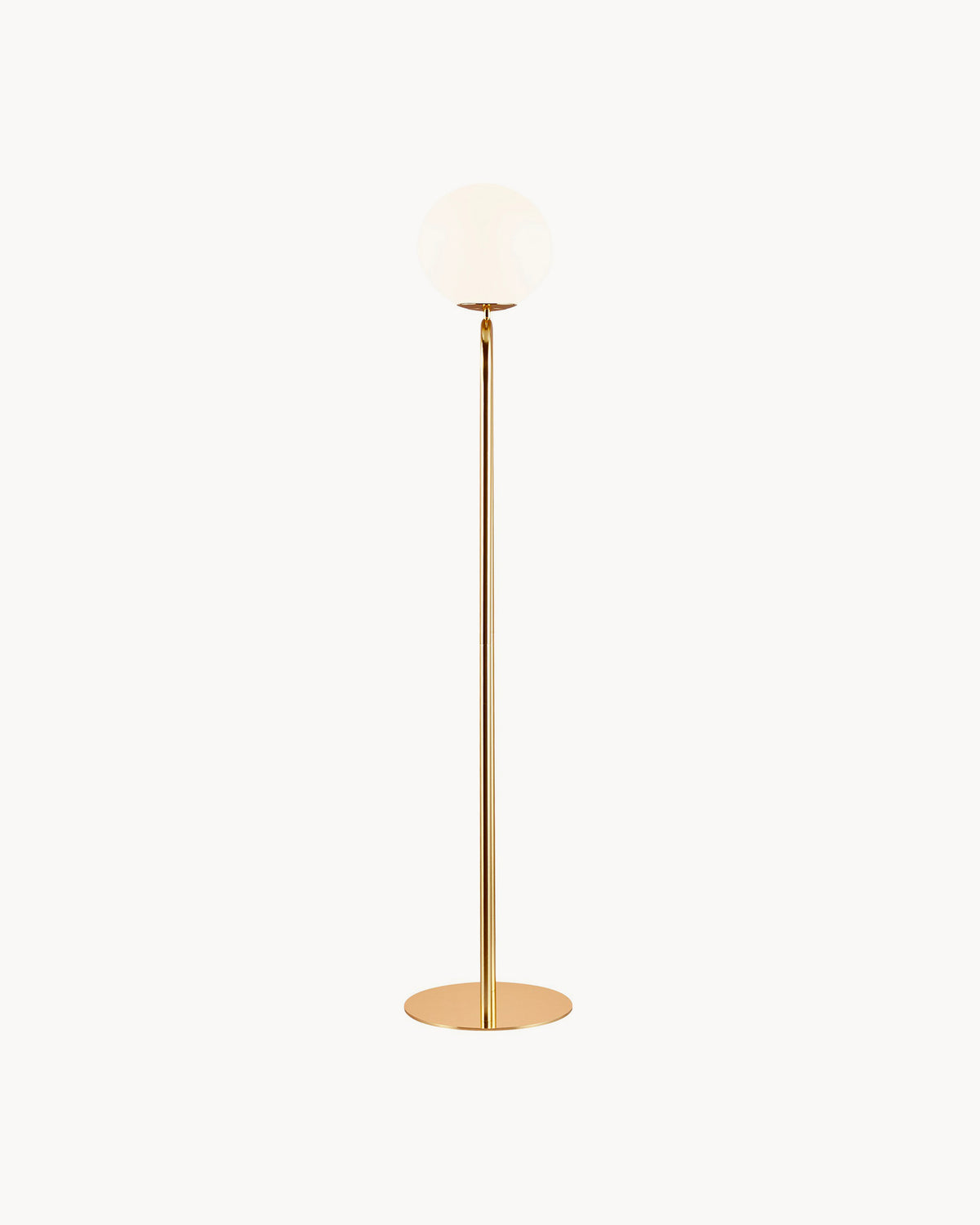 Lampada da terra in vetro e ottone Shapes