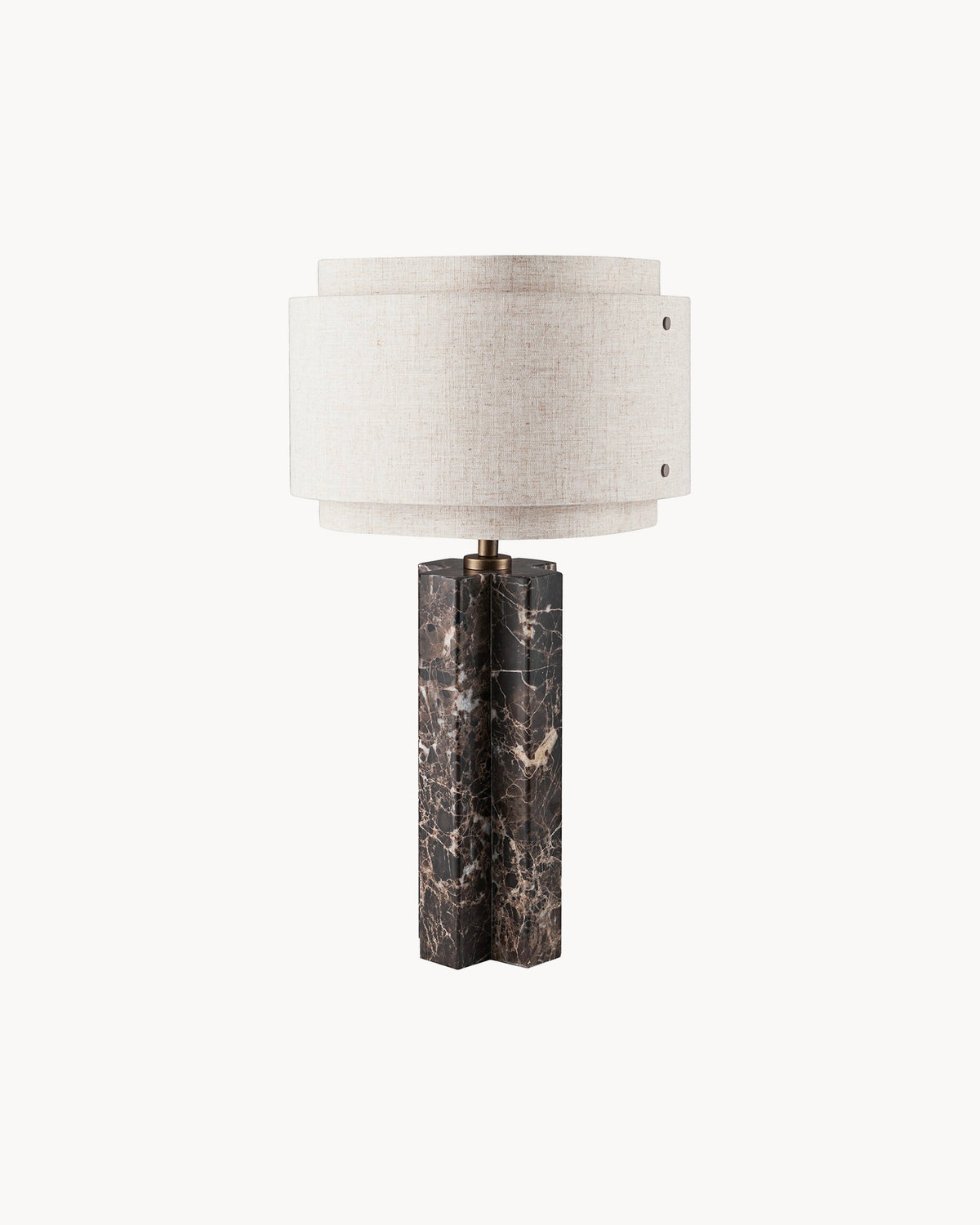 Lampada da tavolo in marmo e lino Takai