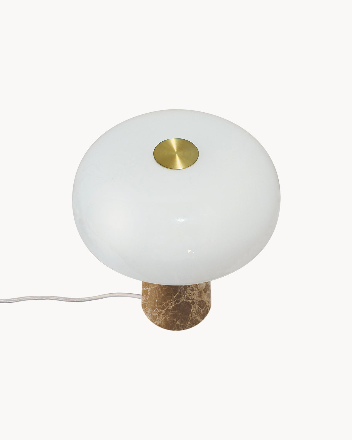 Lampada da tavolo in marmo e vetro Glossy Mini
