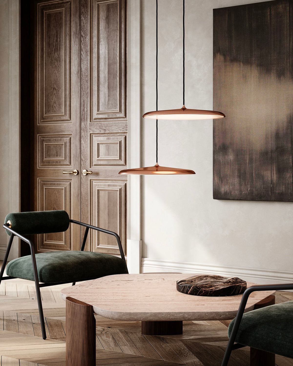Lampada a sospensione in metallo Artist