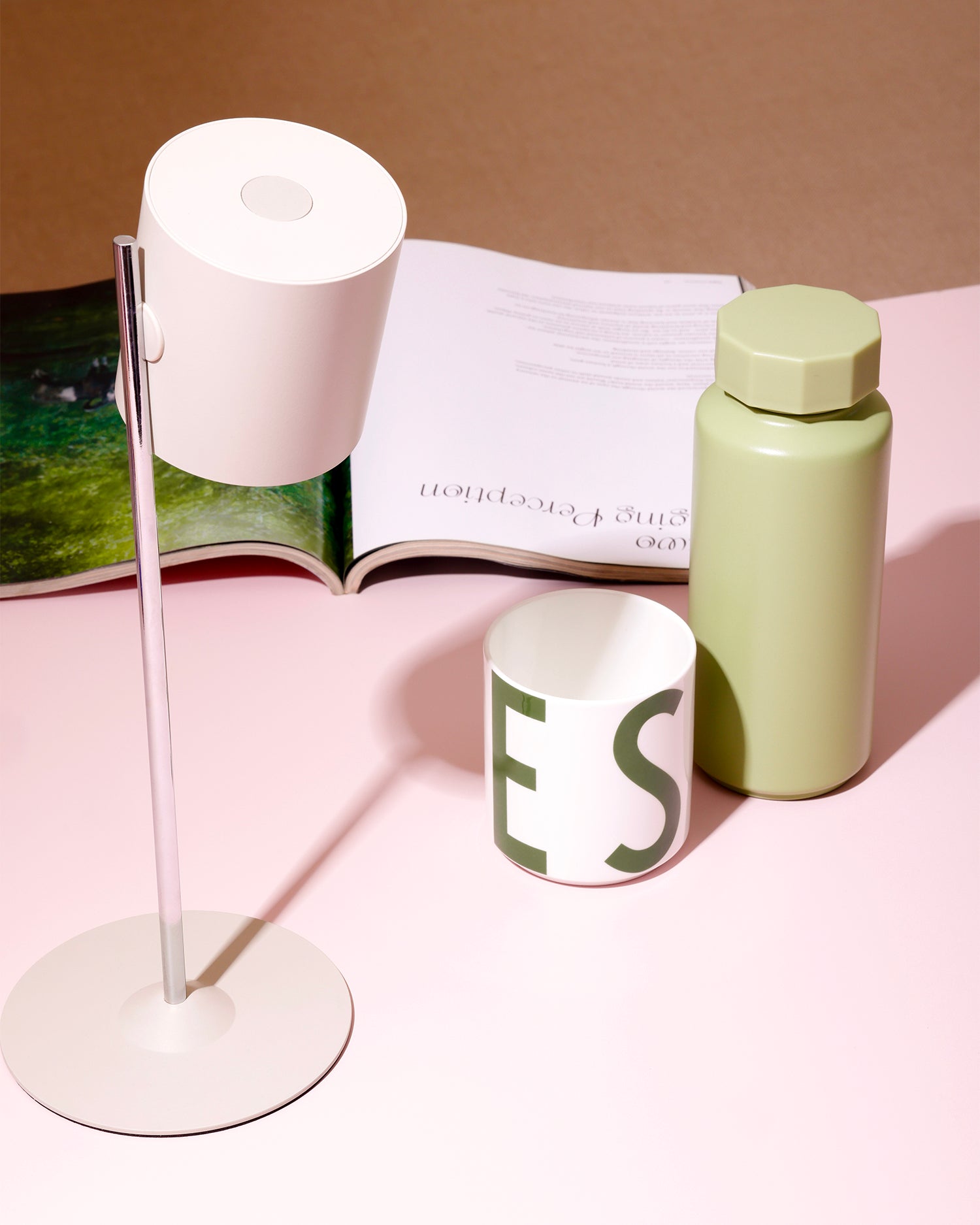 Tazza di design con scritta "Smile" XL Vintage ABC