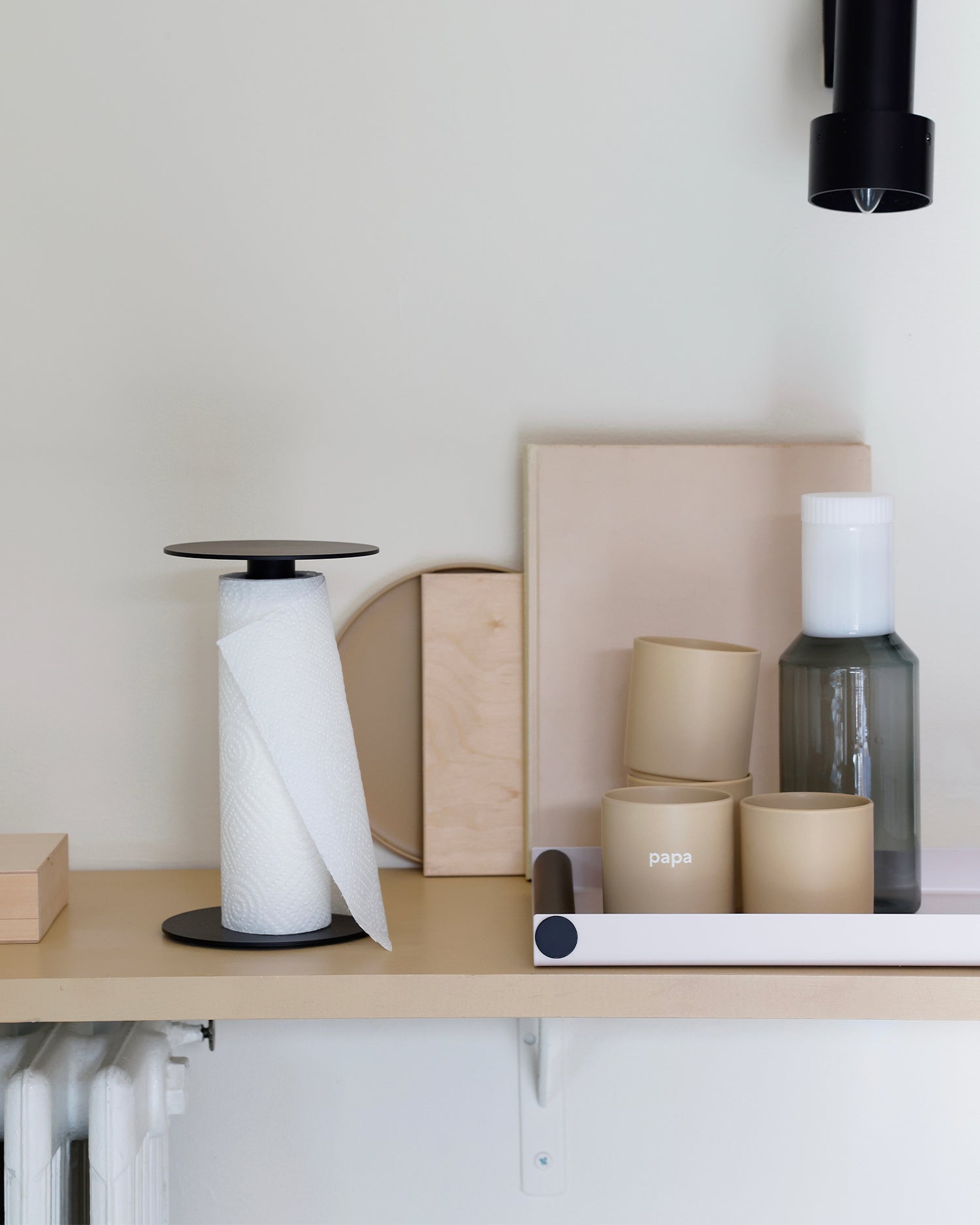 Portarotolo da cucina in acciaio Rolling