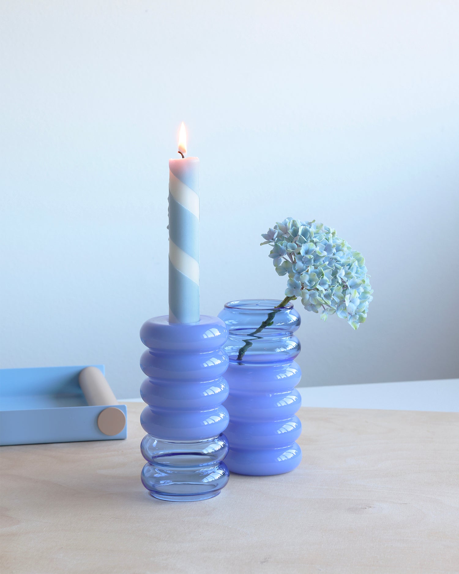 Vaso/Portacandele 2 in 1 in vetro borosilicato Bubble