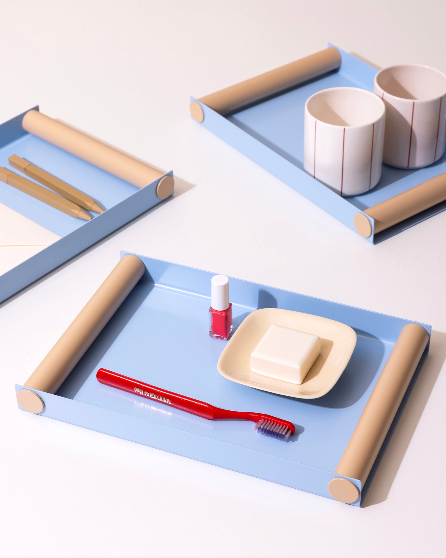 Vassoio decorativo in metallo Ray