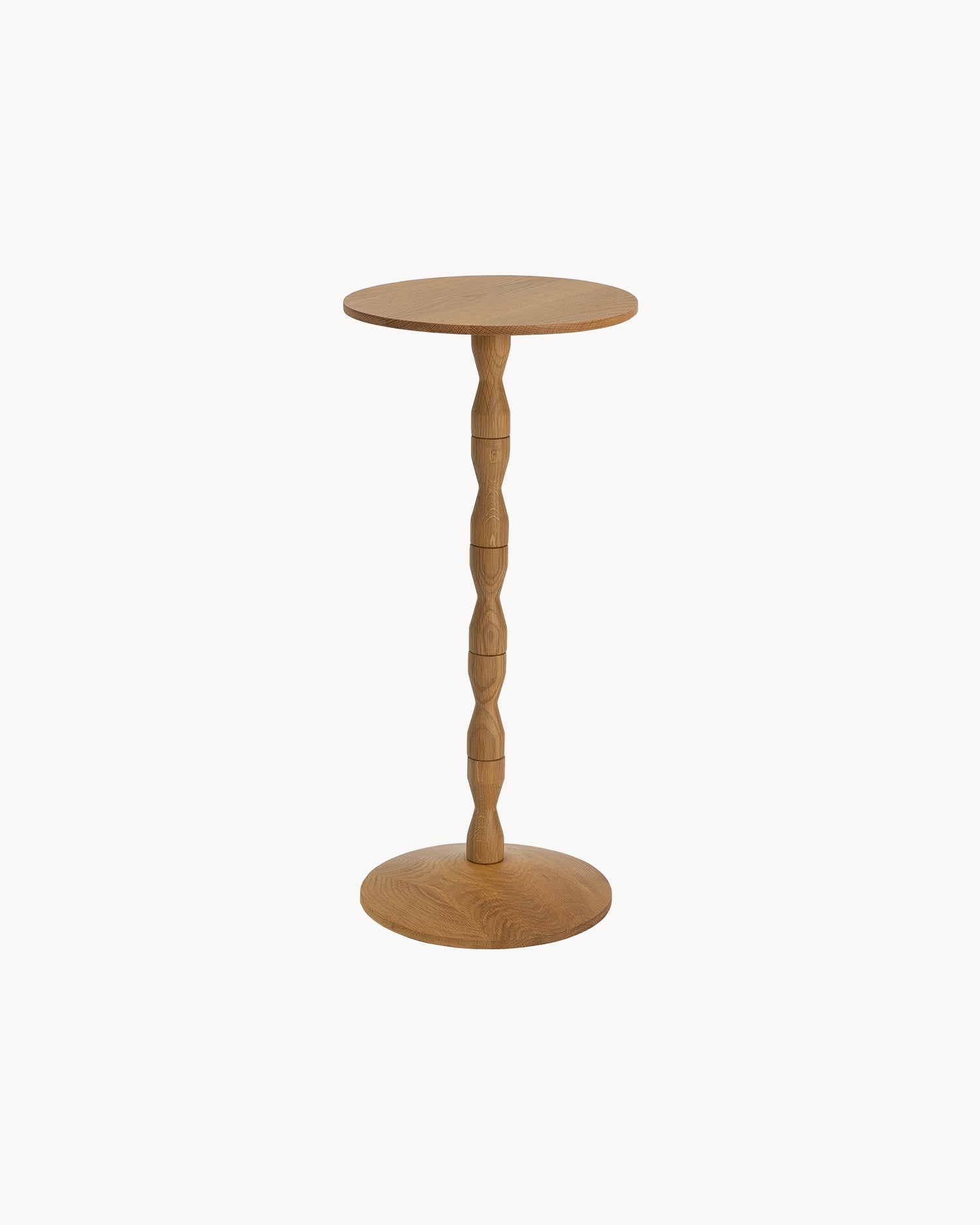 Tavolino in legno di rovere Pedestal, naturale