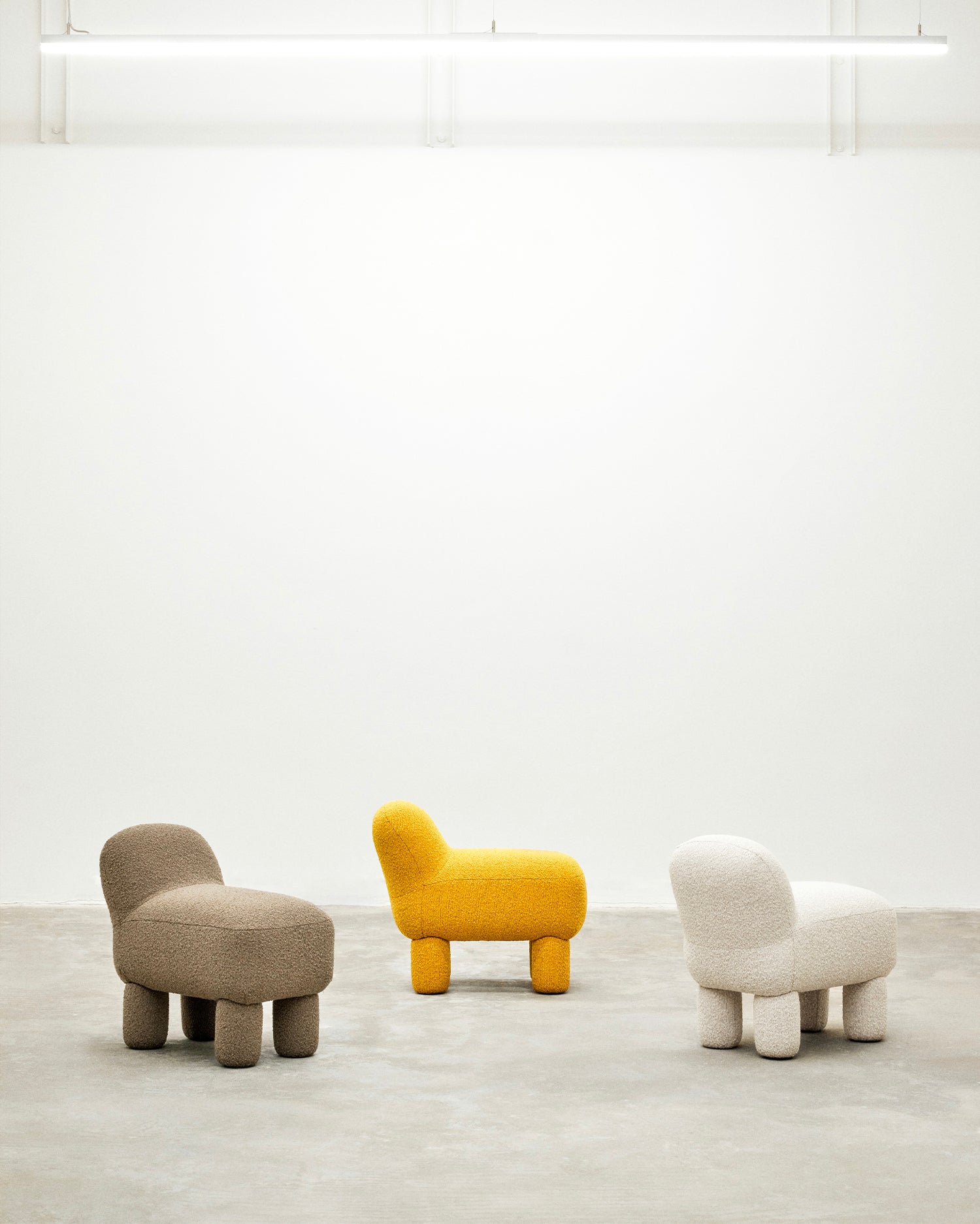 Pouf in tessuto Lulu