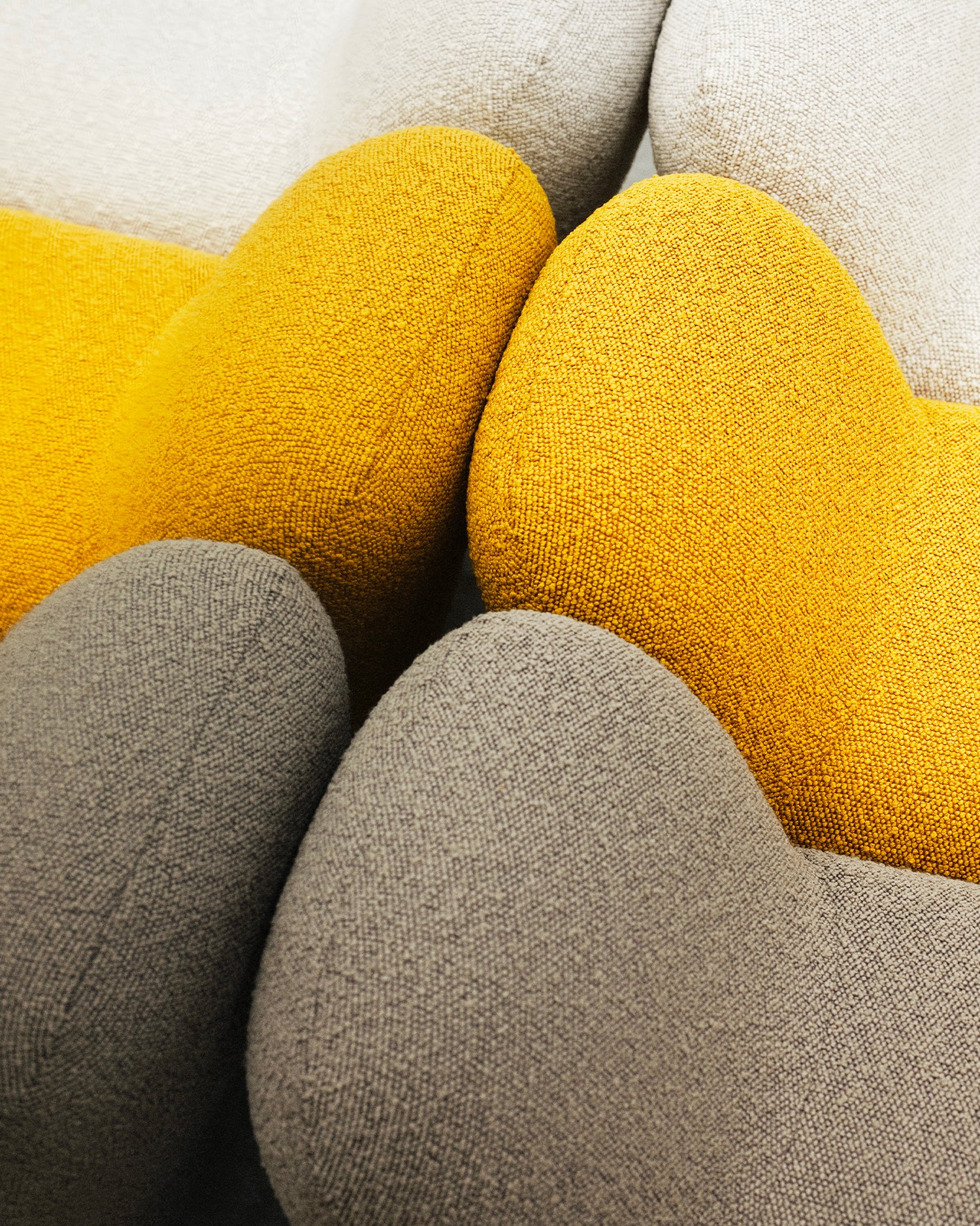 Pouf in tessuto Lulu