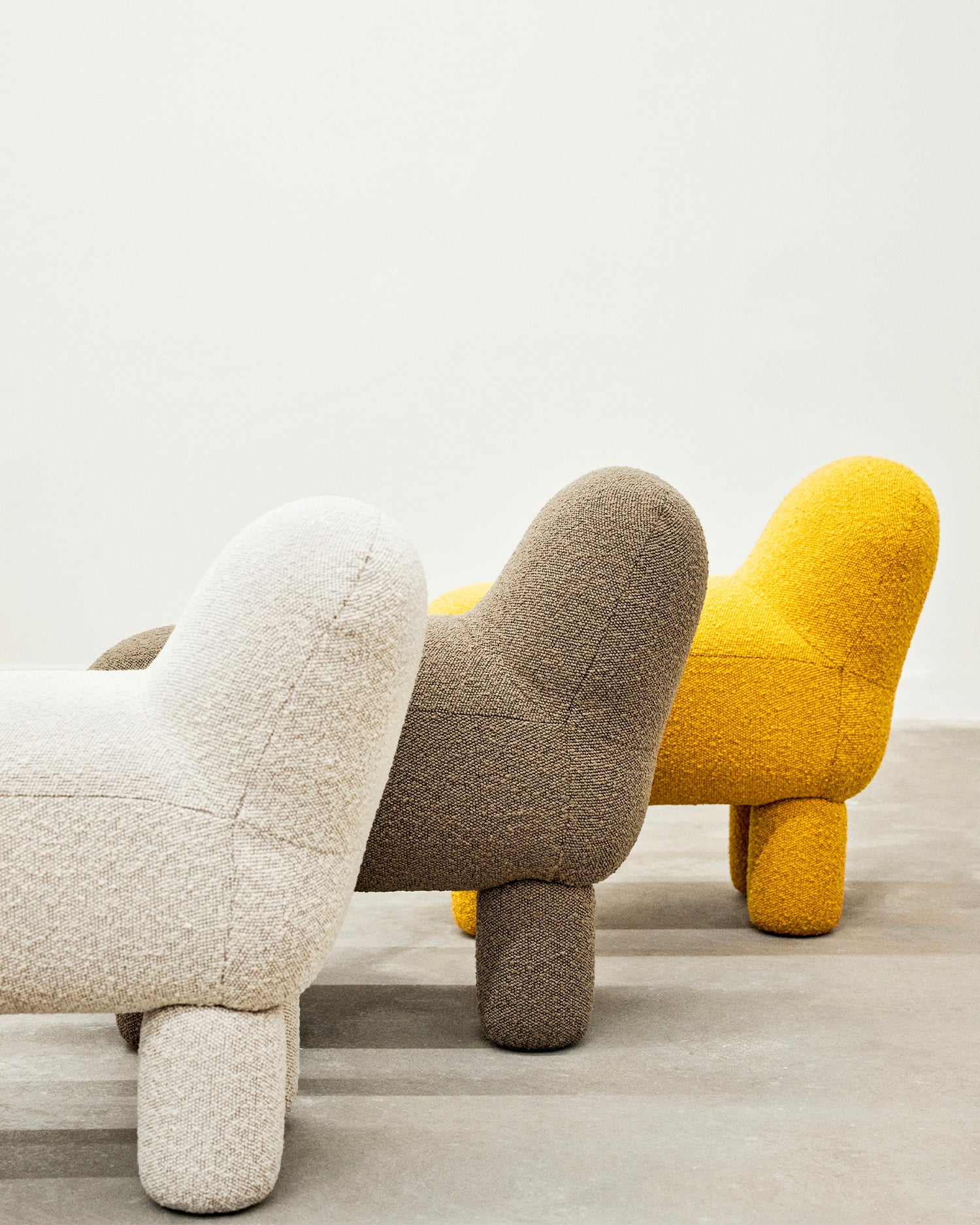 Pouf in tessuto Lulu