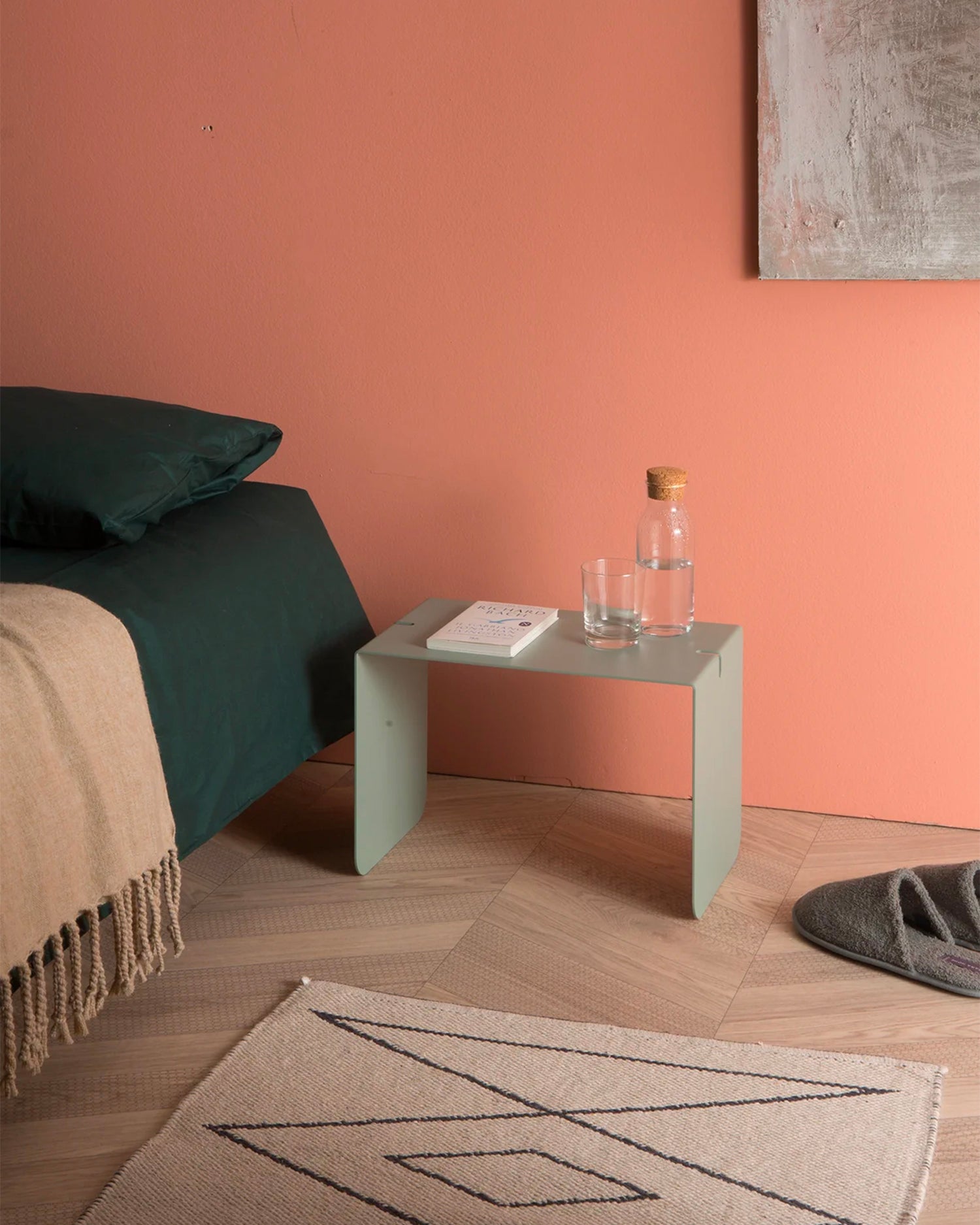 Tavolino multifunzione in metallo Double