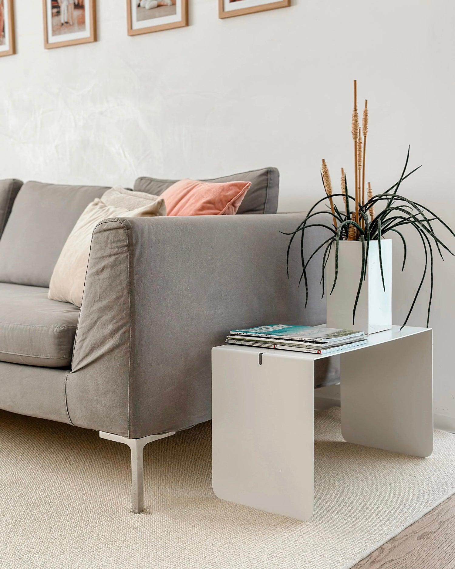 Tavolino multifunzione in metallo Double