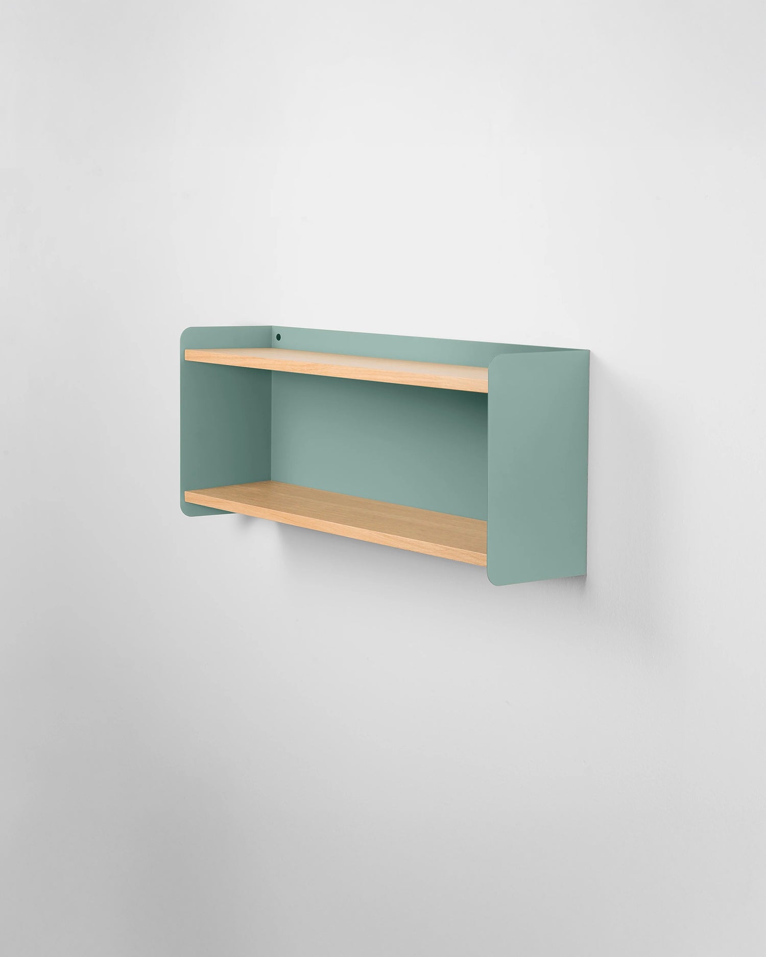 Scaffale da parete in metallo e rovere Giuly