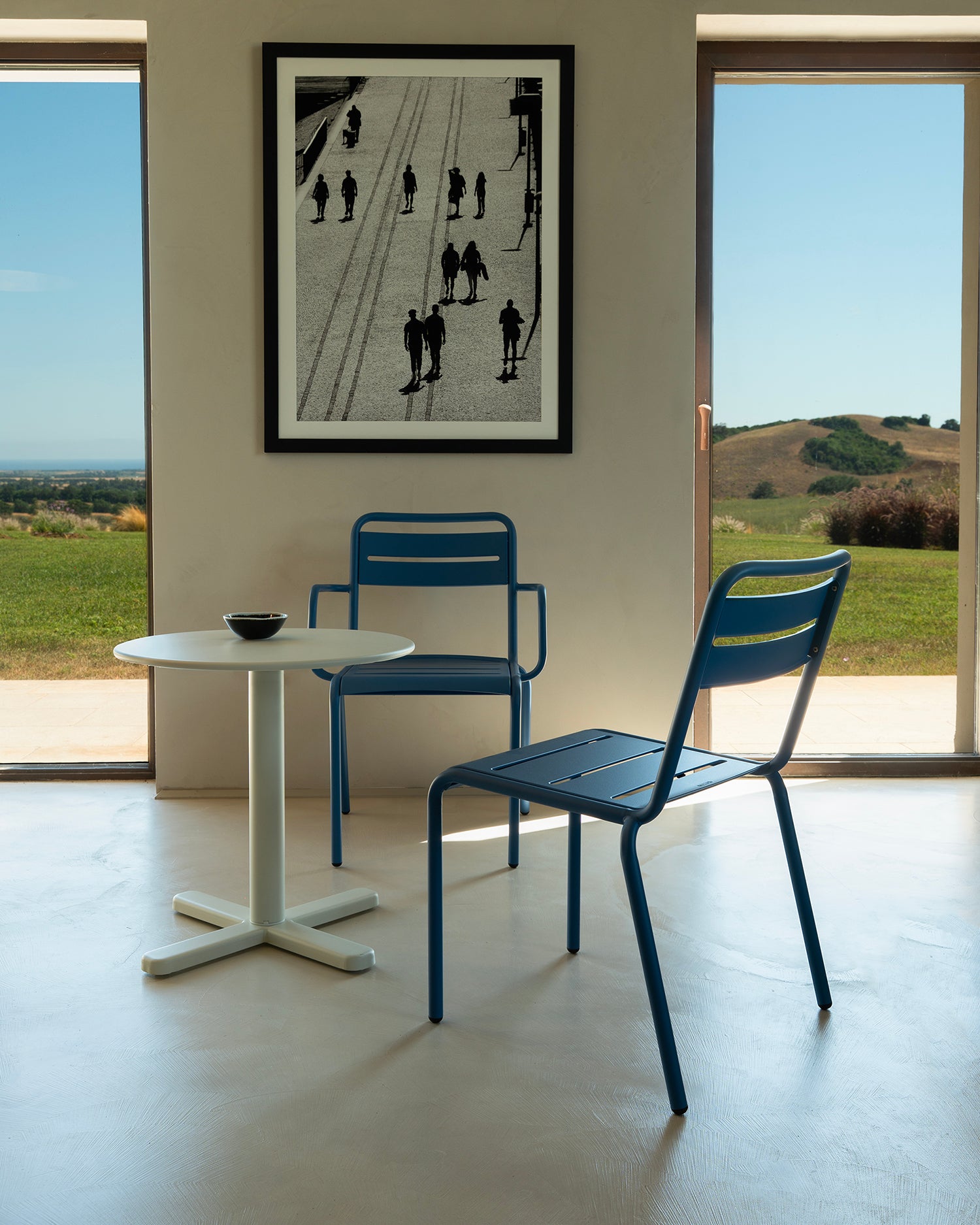 Set 2 sedie da esterno con braccioli in alluminio Star