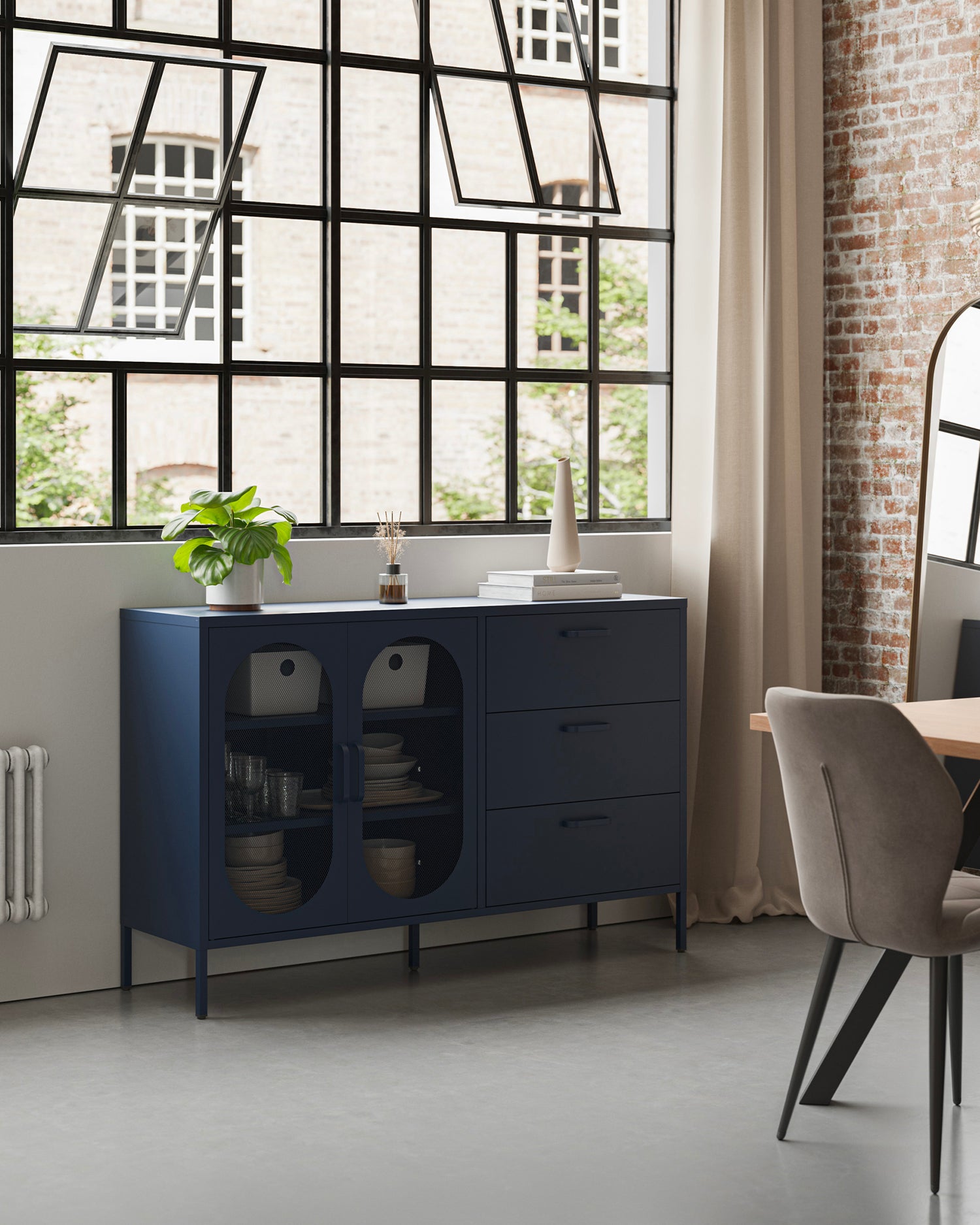 Credenza in metallo Diora