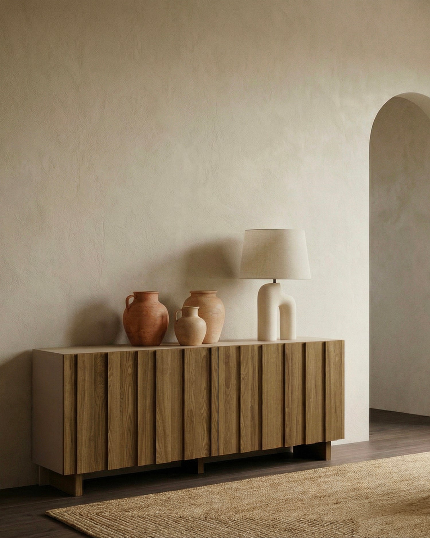 Credenza in legno di pino Marlo