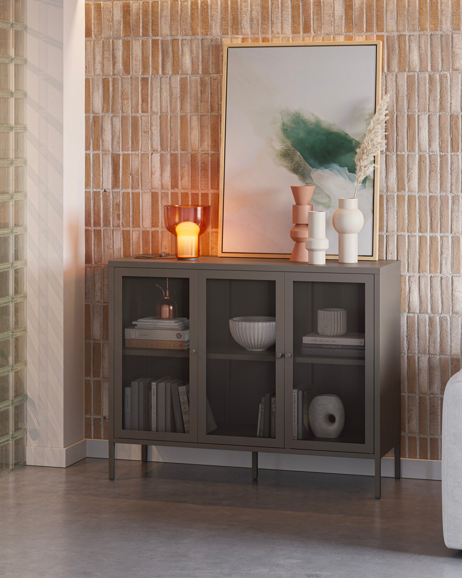 Credenza in metallo Fayna