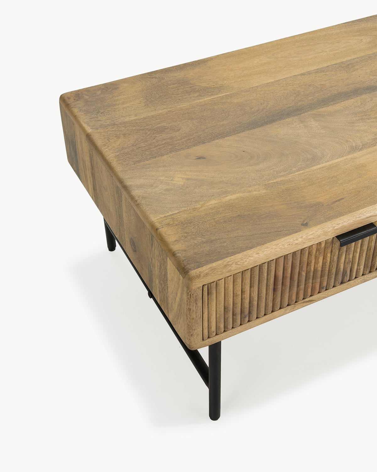 Tavolino da salotto in legno di mango Mundra - Legno/Metallo