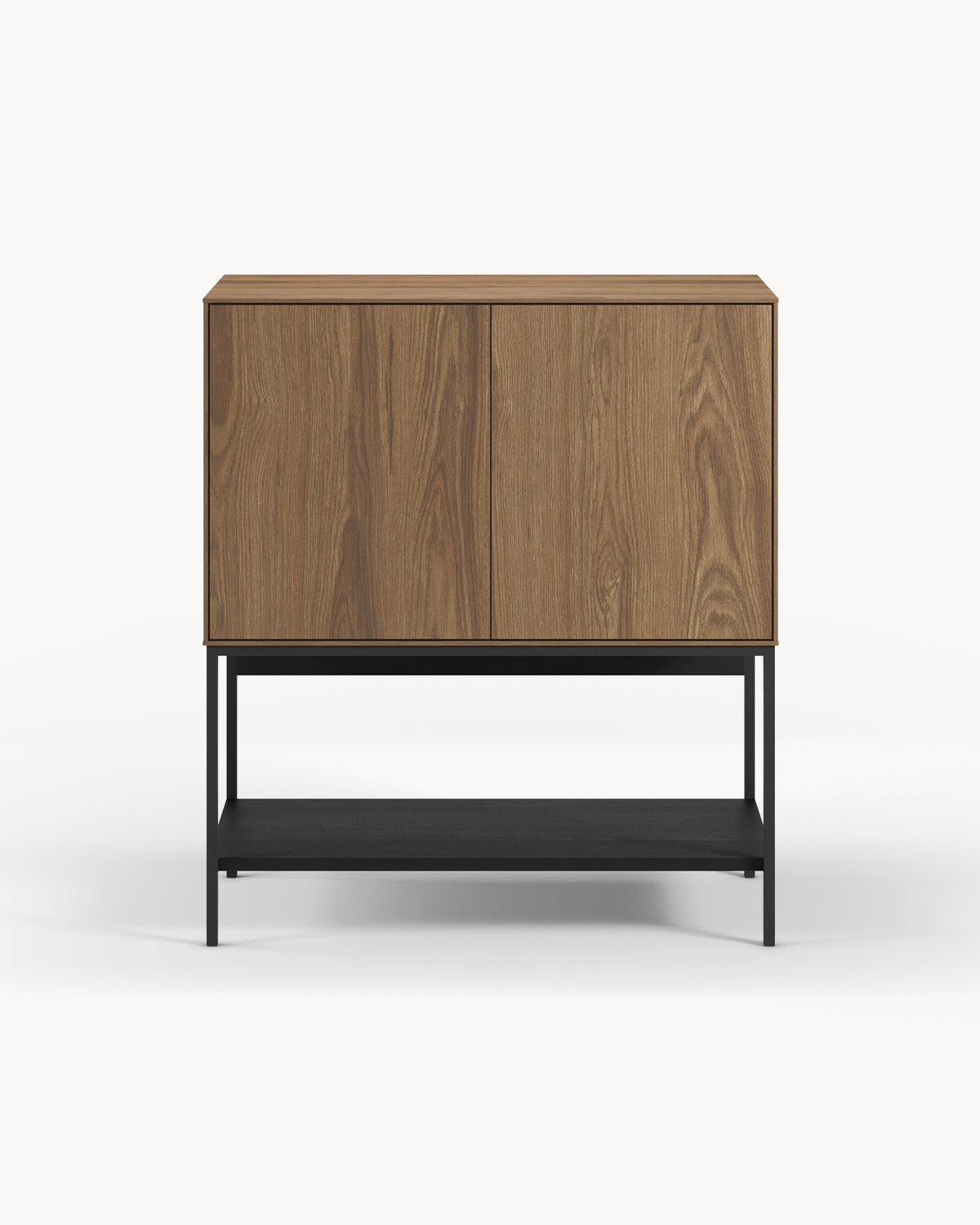 Mobiletto effetto legno Amira - Legno/Metallo
