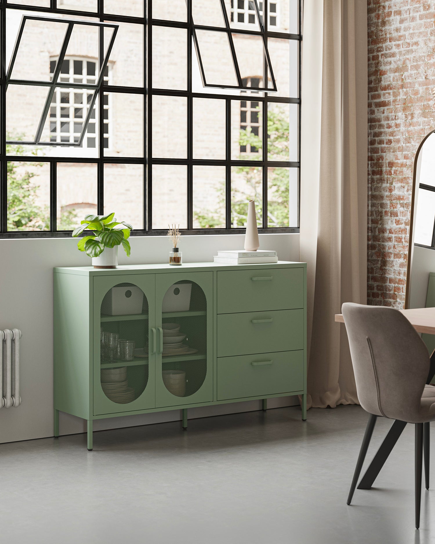 Credenza in metallo Diora