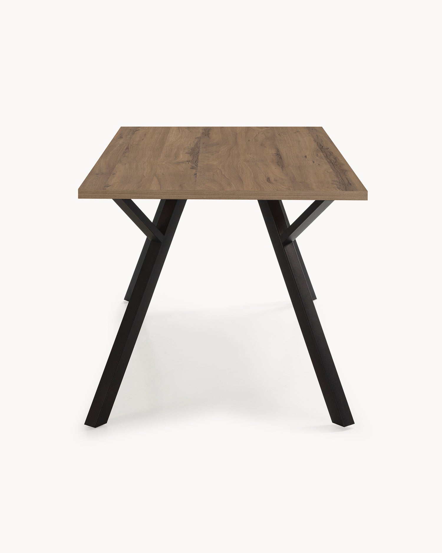 Tavolo da pranzo con piano effetto legno Paola
