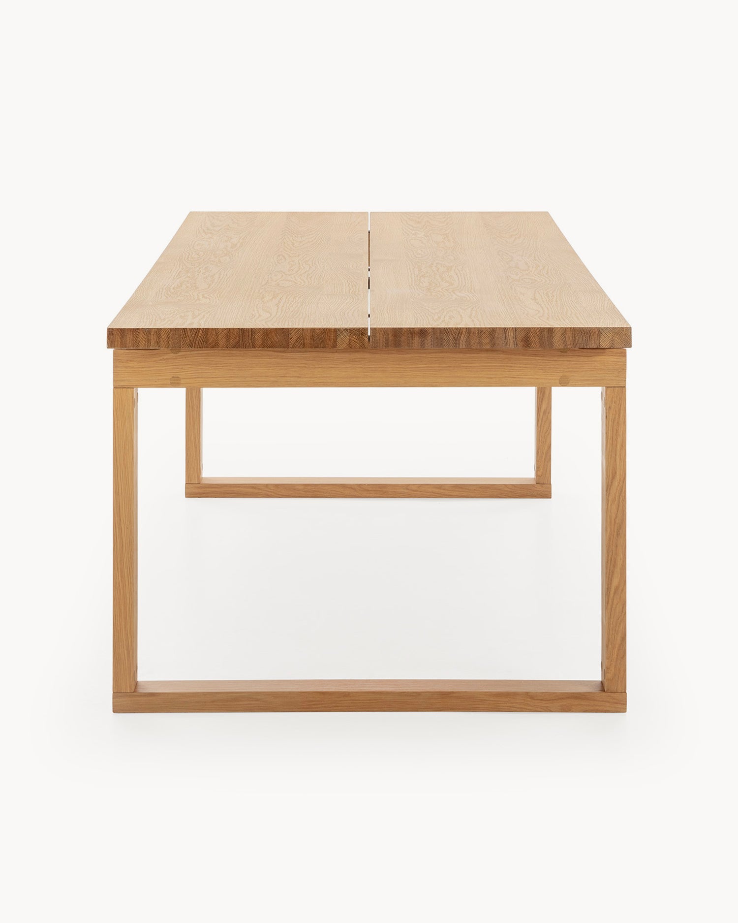 Tavolo da pranzo con piano effetto legno Rina