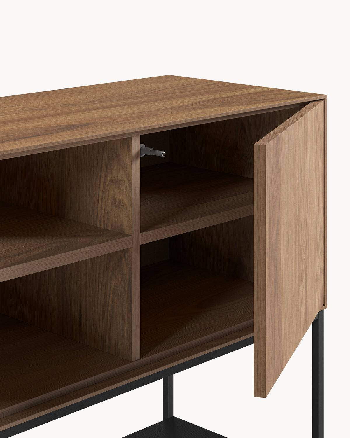 Credenza effetto legno Amira - Legno/Metallo